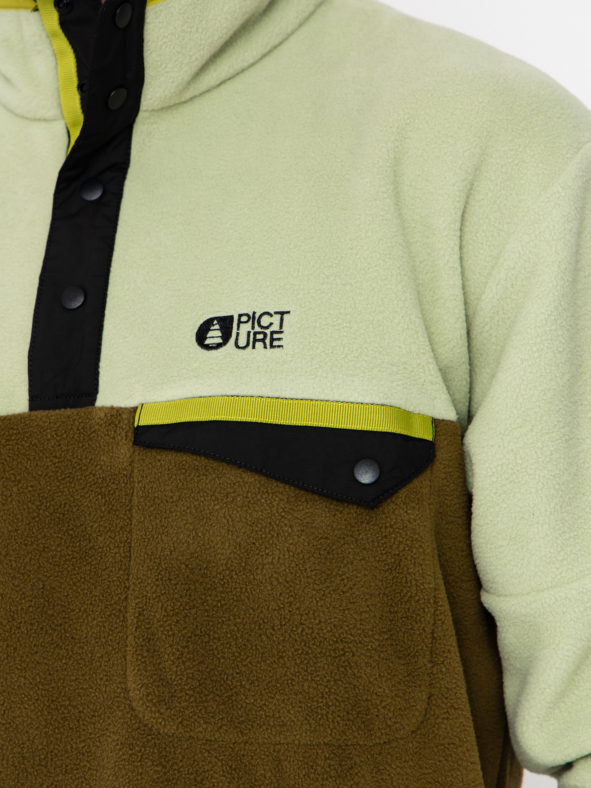 Férfi Picture Arcca 1/4 Zip Polár pulóver (tobacco)