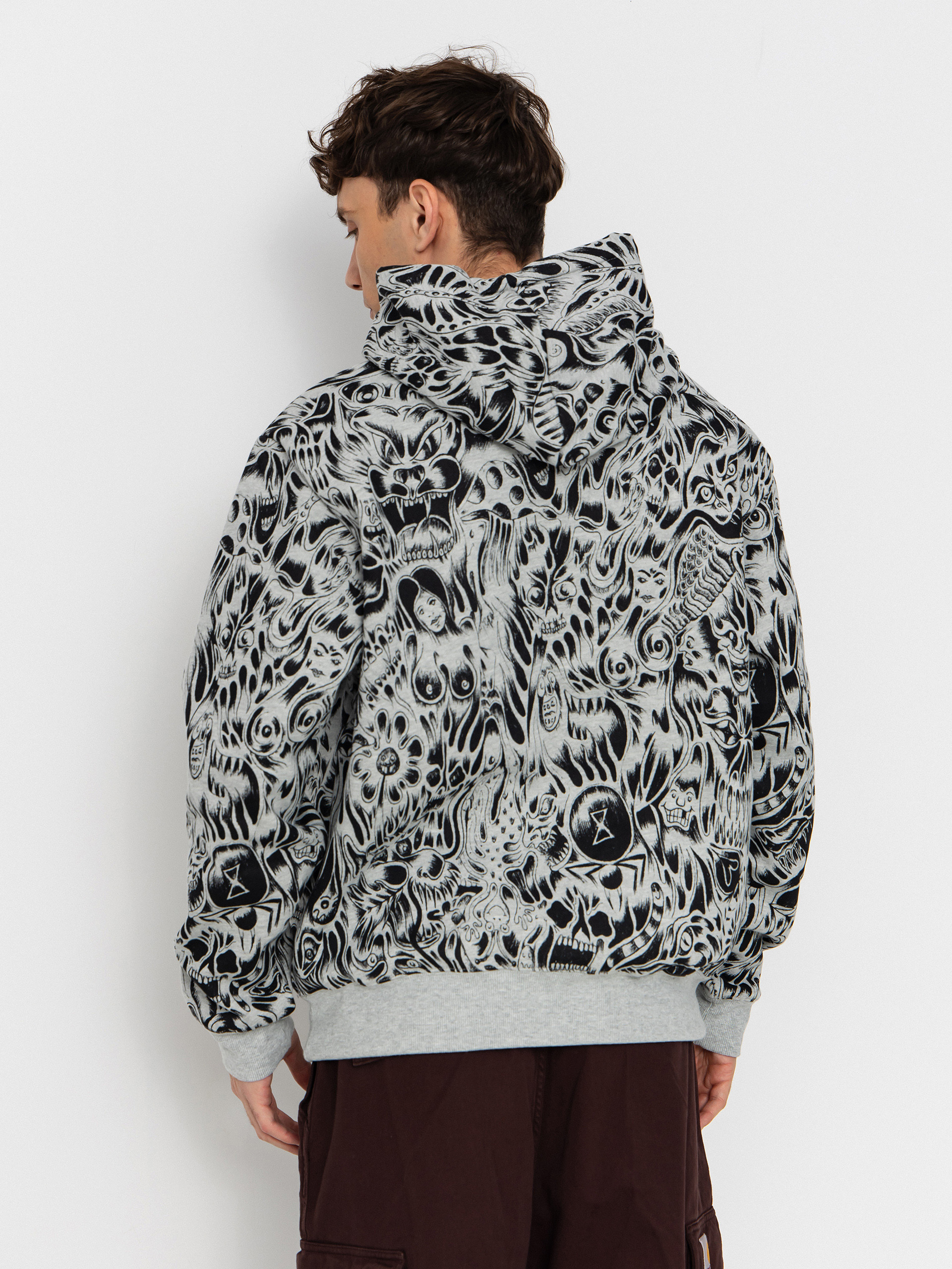 Baker Nightmare HD Kapucnis pulóver (heather grey)