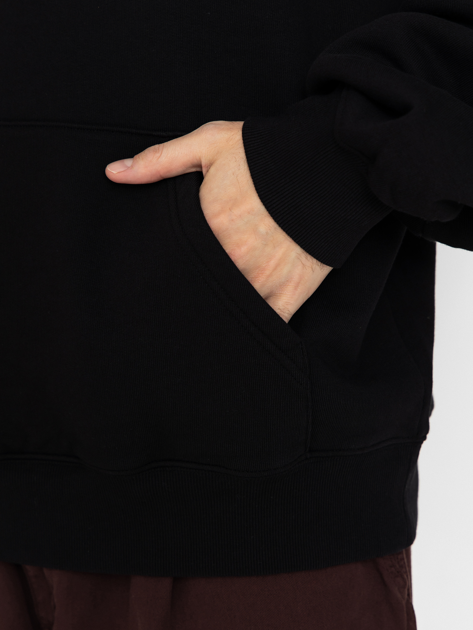 Kapucnis pulóver Carhartt WIP Hackwork HD (black/wall)