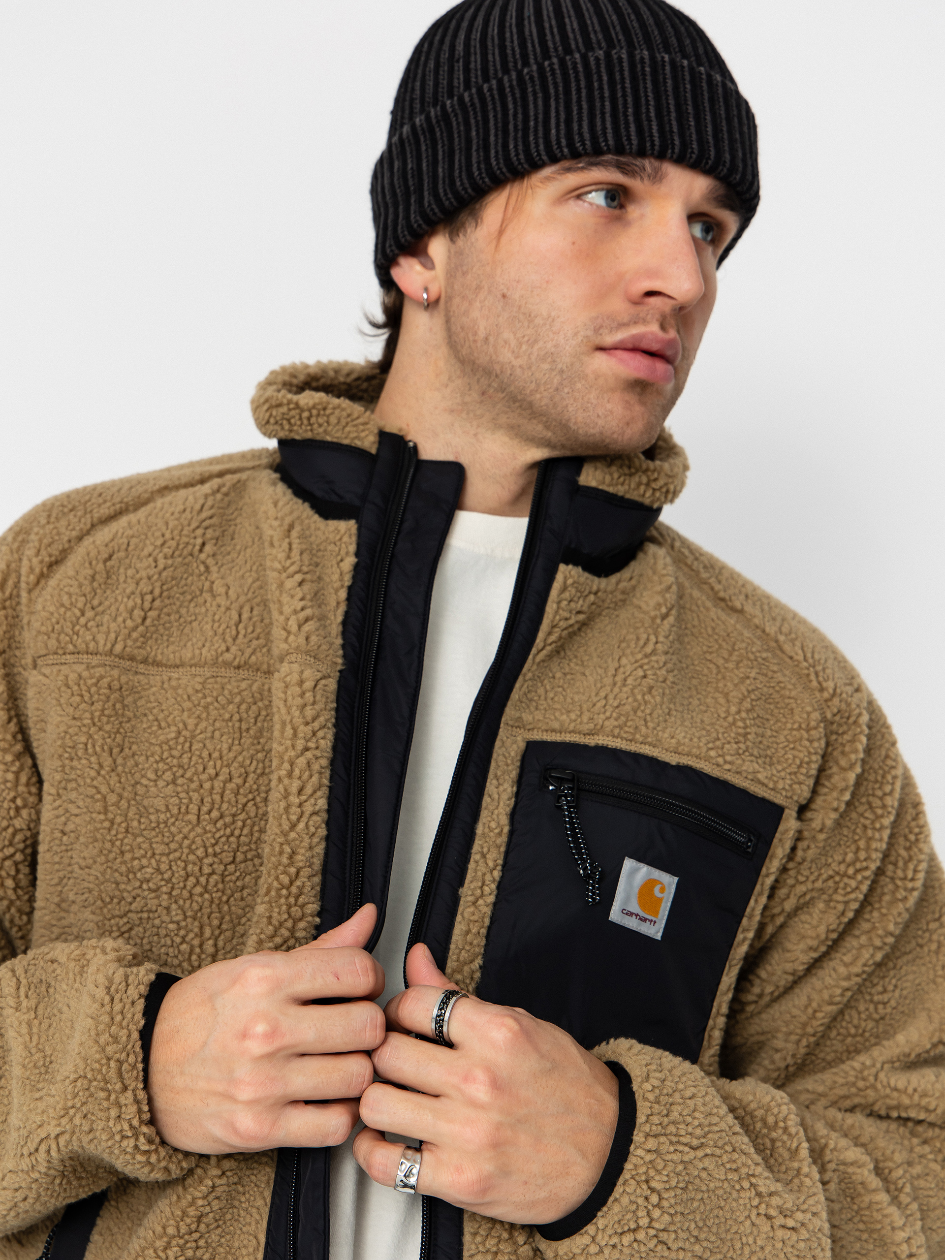 Dzseki Carhartt WIP Prentis (leather/black)