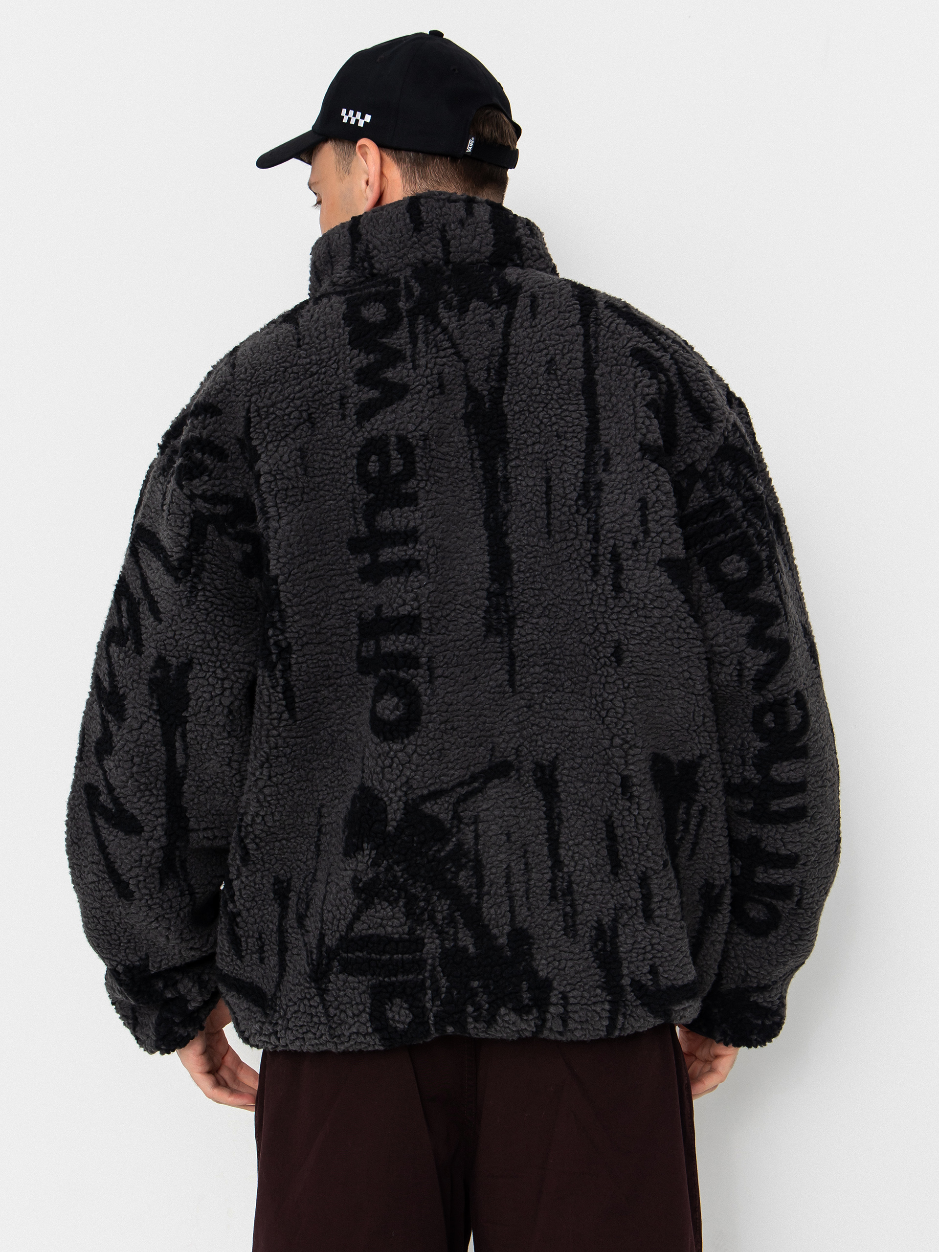 Férfi Vans Stiller Sherpa Full Zip Polár pulóver (asphalt/black)