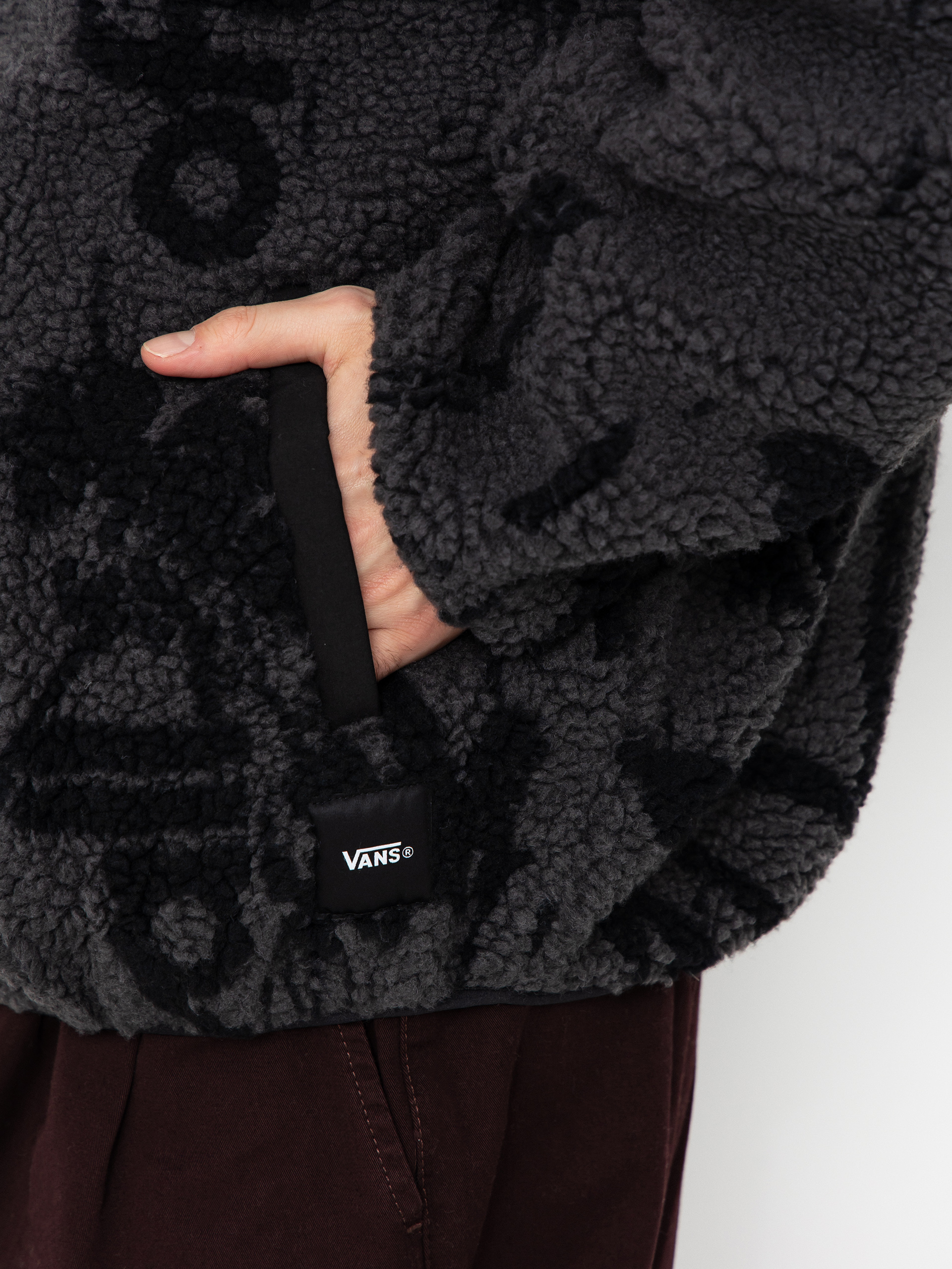 Férfi Vans Stiller Sherpa Full Zip Polár pulóver (asphalt/black)