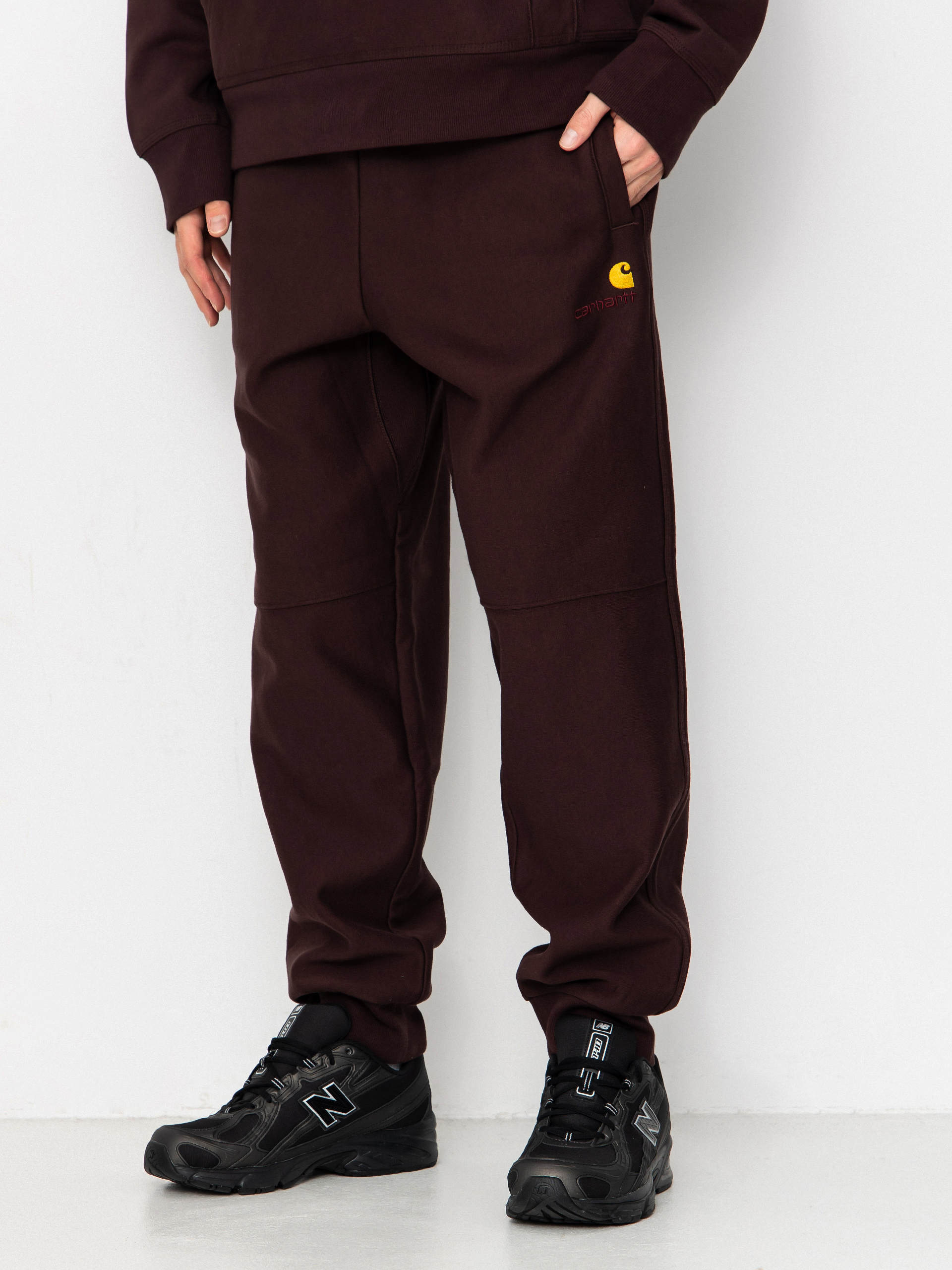 Carhartt WIP American Script Jogging Kisnadrág (palisander)