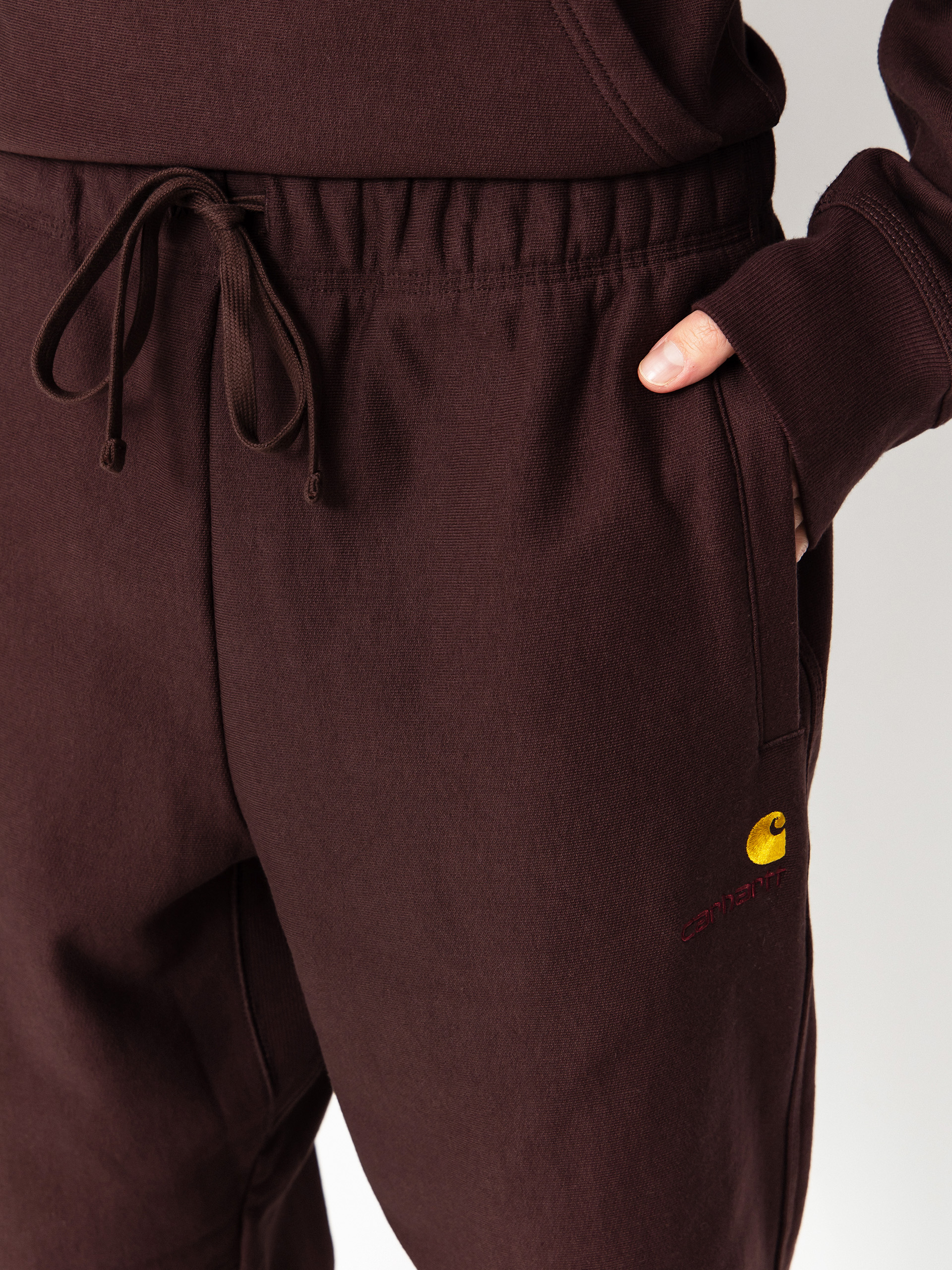 Carhartt WIP American Script Jogging Kisnadrág (palisander)