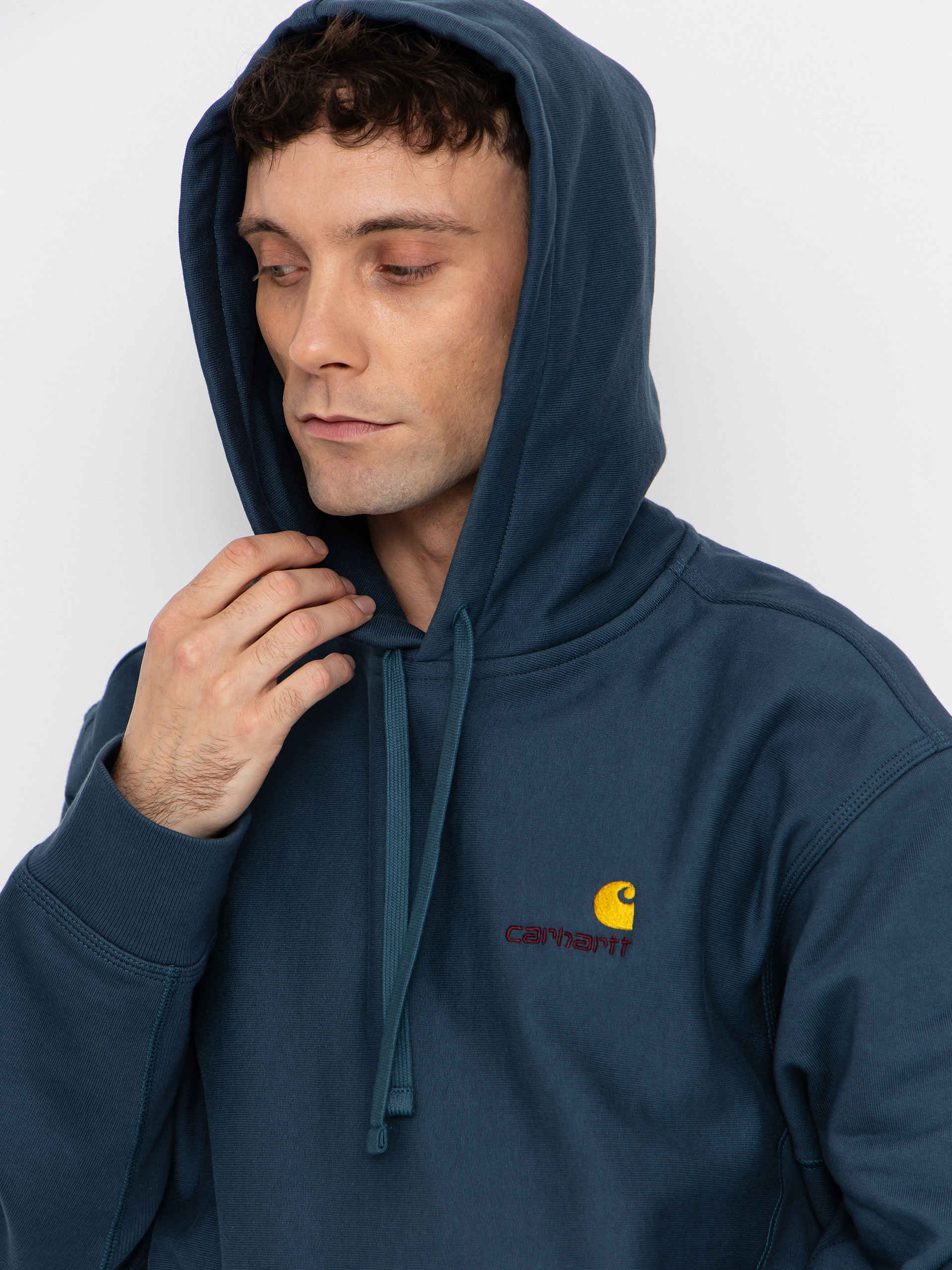 Carhartt WIP American Script HD Kapucnis pulóver (office blue)