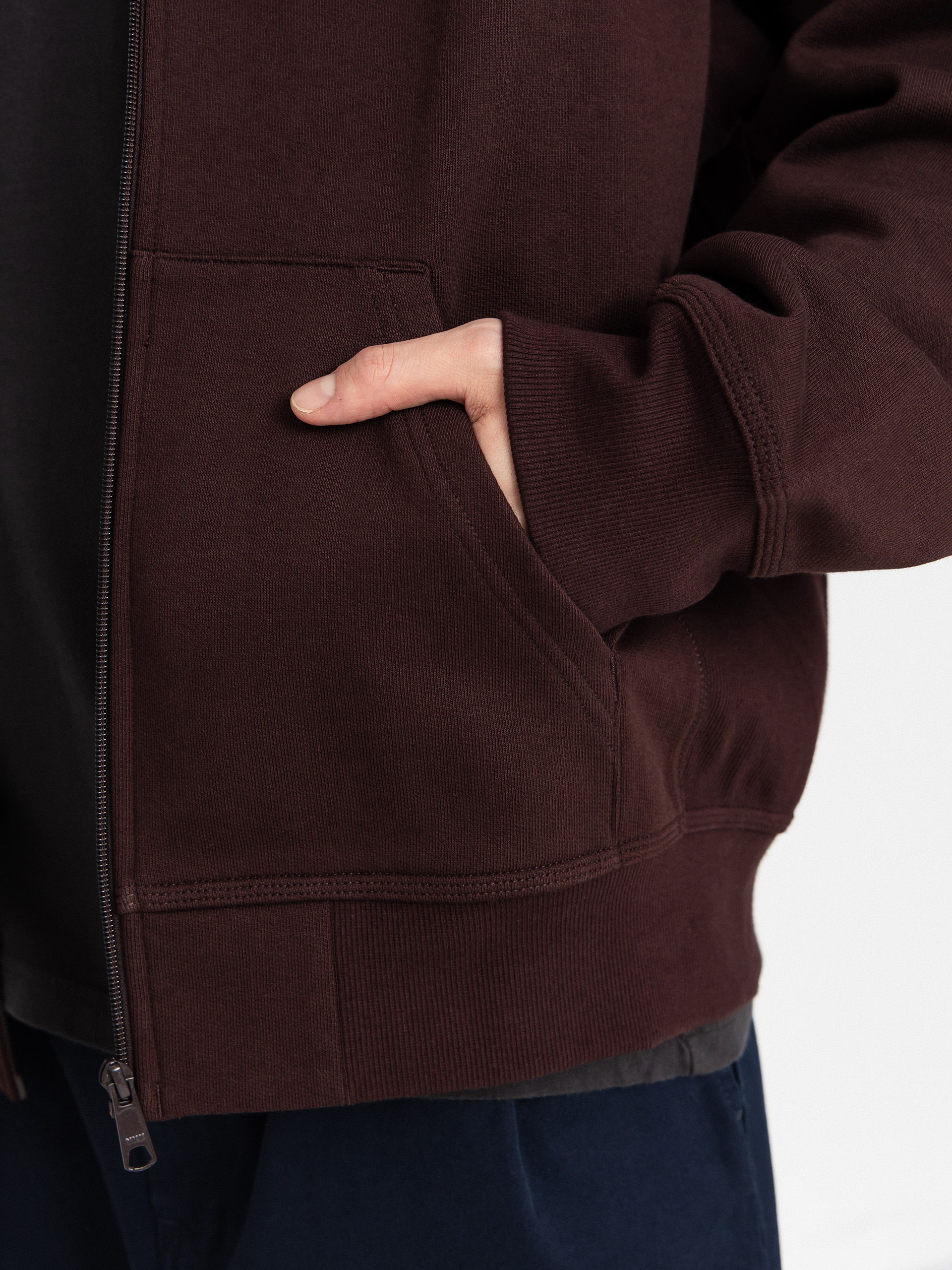 Kapucnis pulóver Carhartt WIP American Script ZHD (palisander)