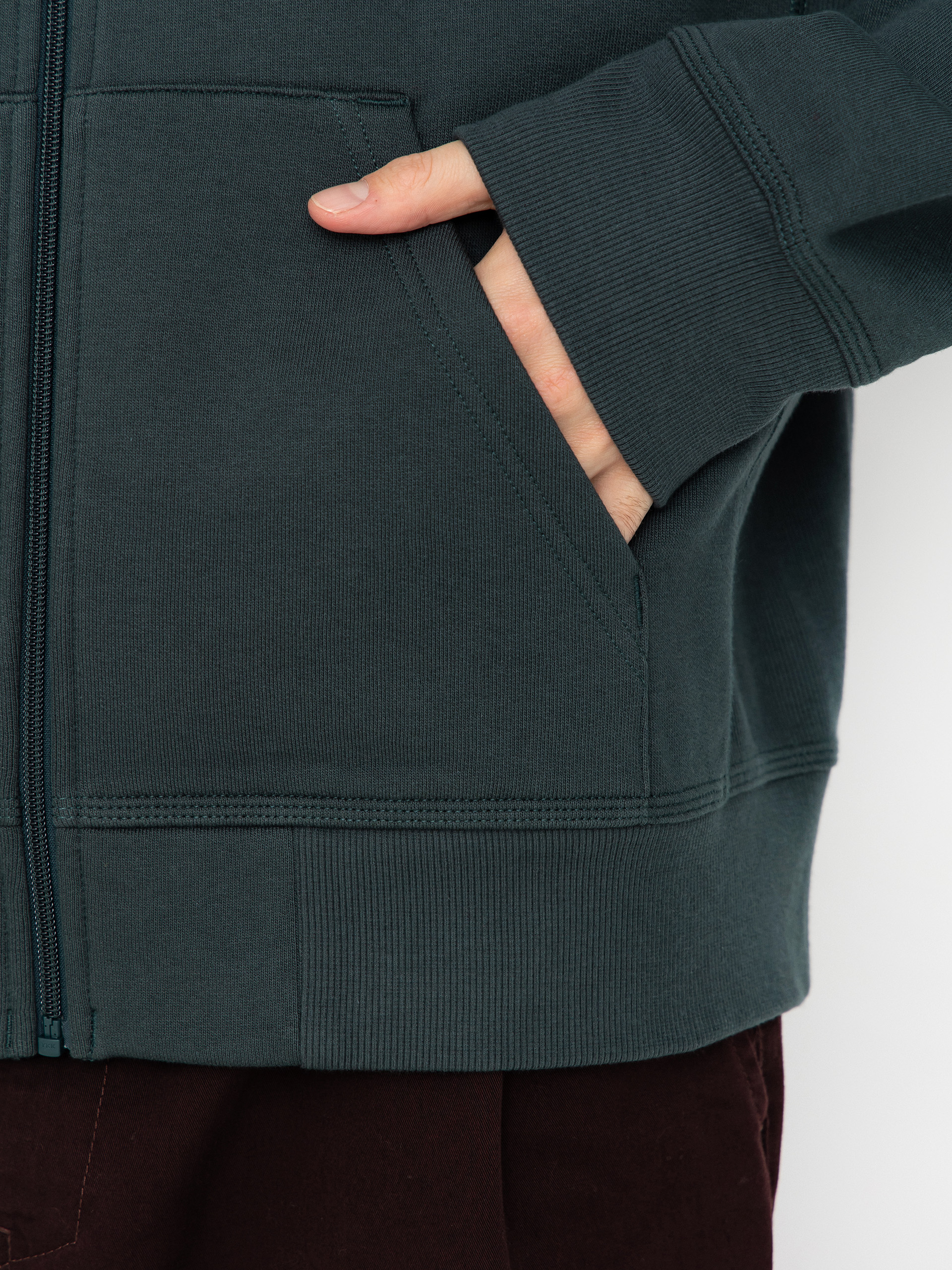 Carhartt WIP American Script ZHD Kapucnis pulóver (kale green)