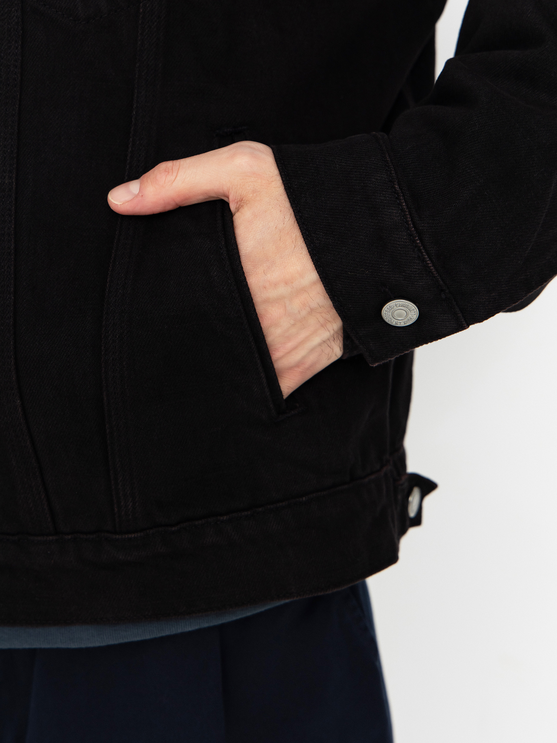 Carhartt WIP Everson Trucker Dzseki (everson print/black/palisander)