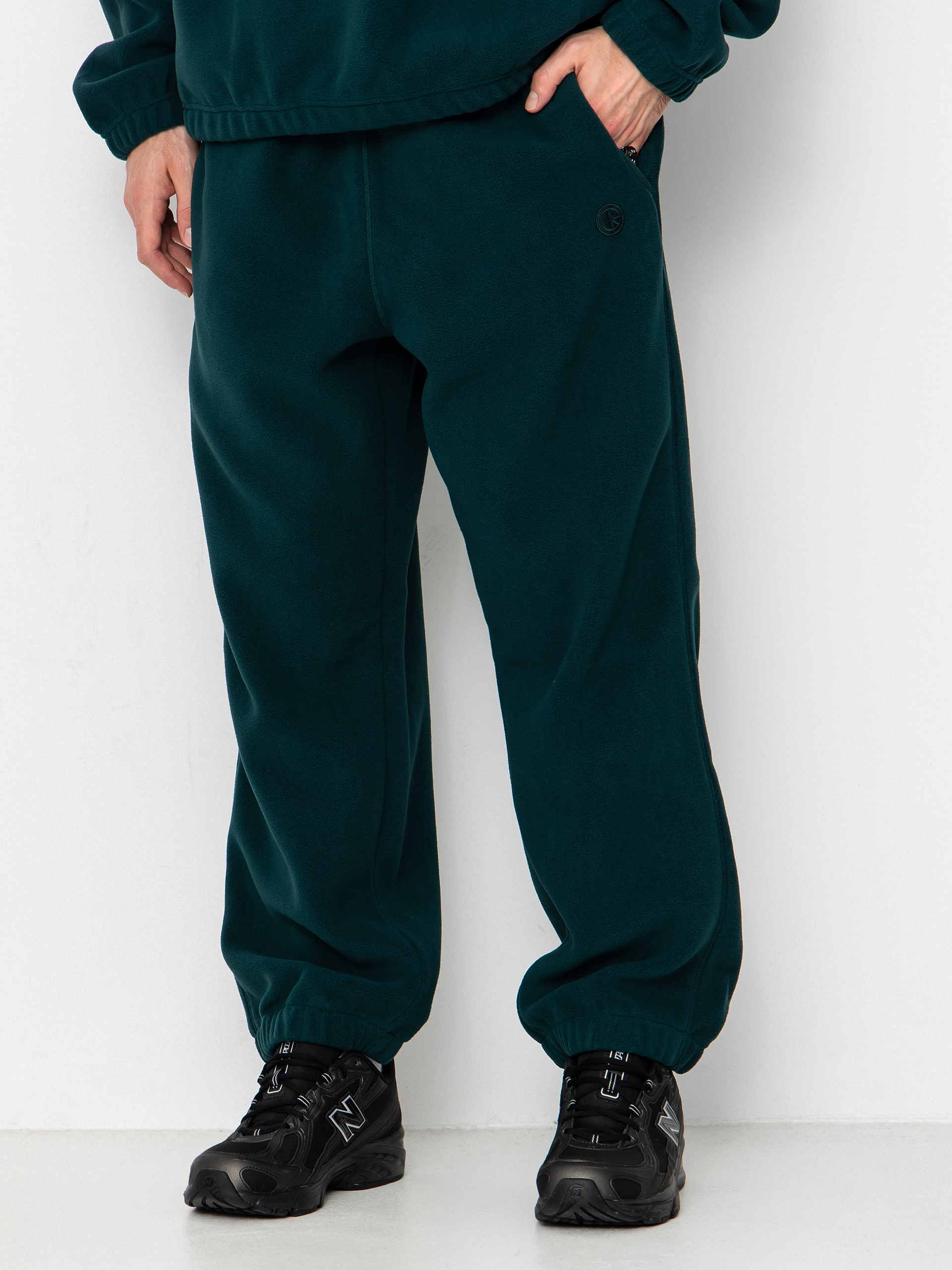 Polar Skate Ivan Fleece Kisnadrág (dark emerald)