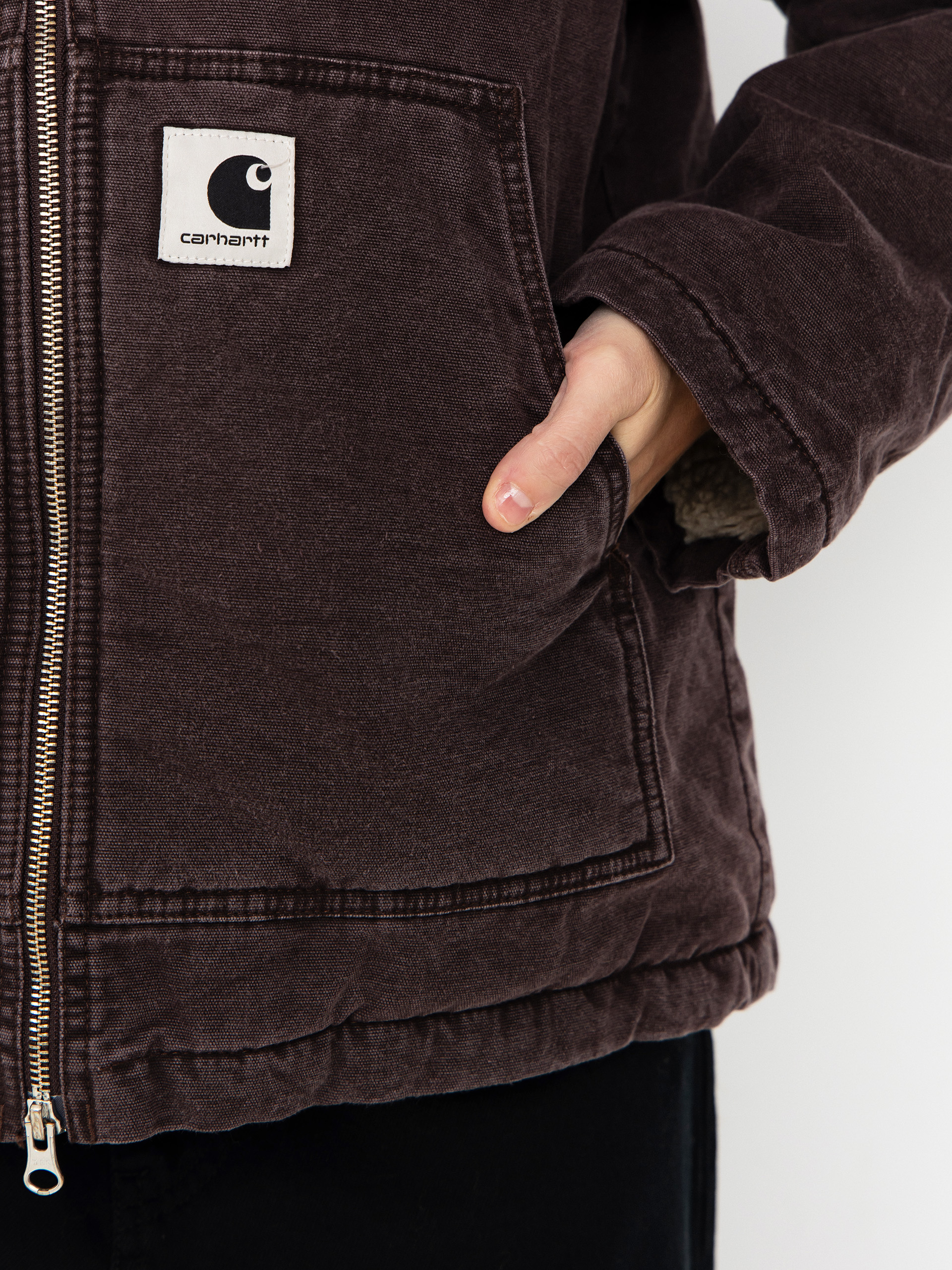 Dzseki Carhartt WIP Hooded Mitch Wmn (palisander)