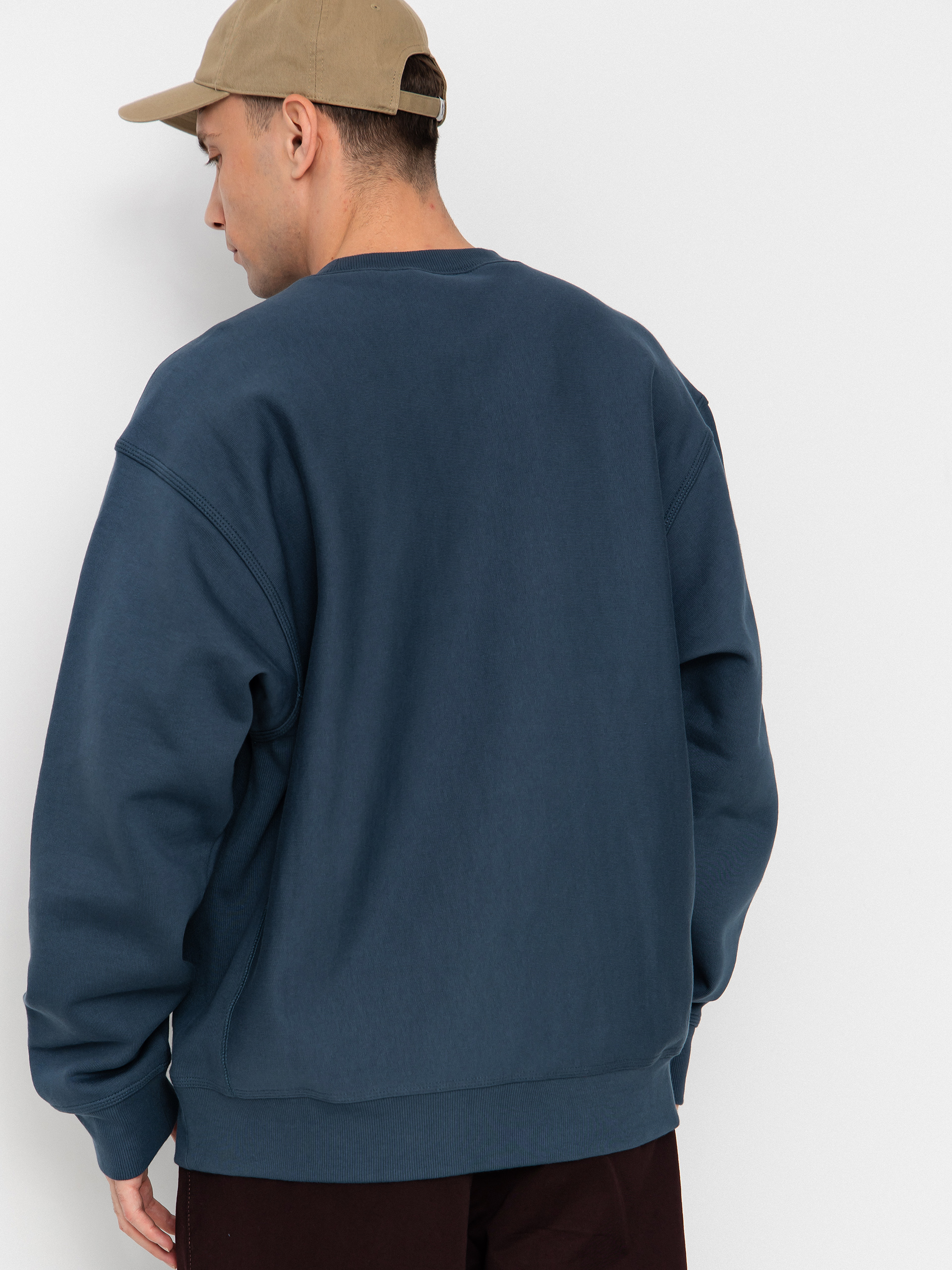 Carhartt WIP American Script Pulóver (office blue)