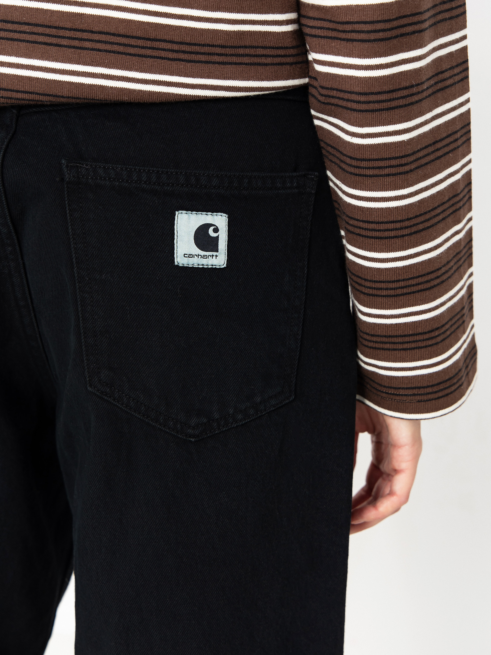 Kisnadrág Carhartt WIP Brandon Wmn (blue/midnight wash)