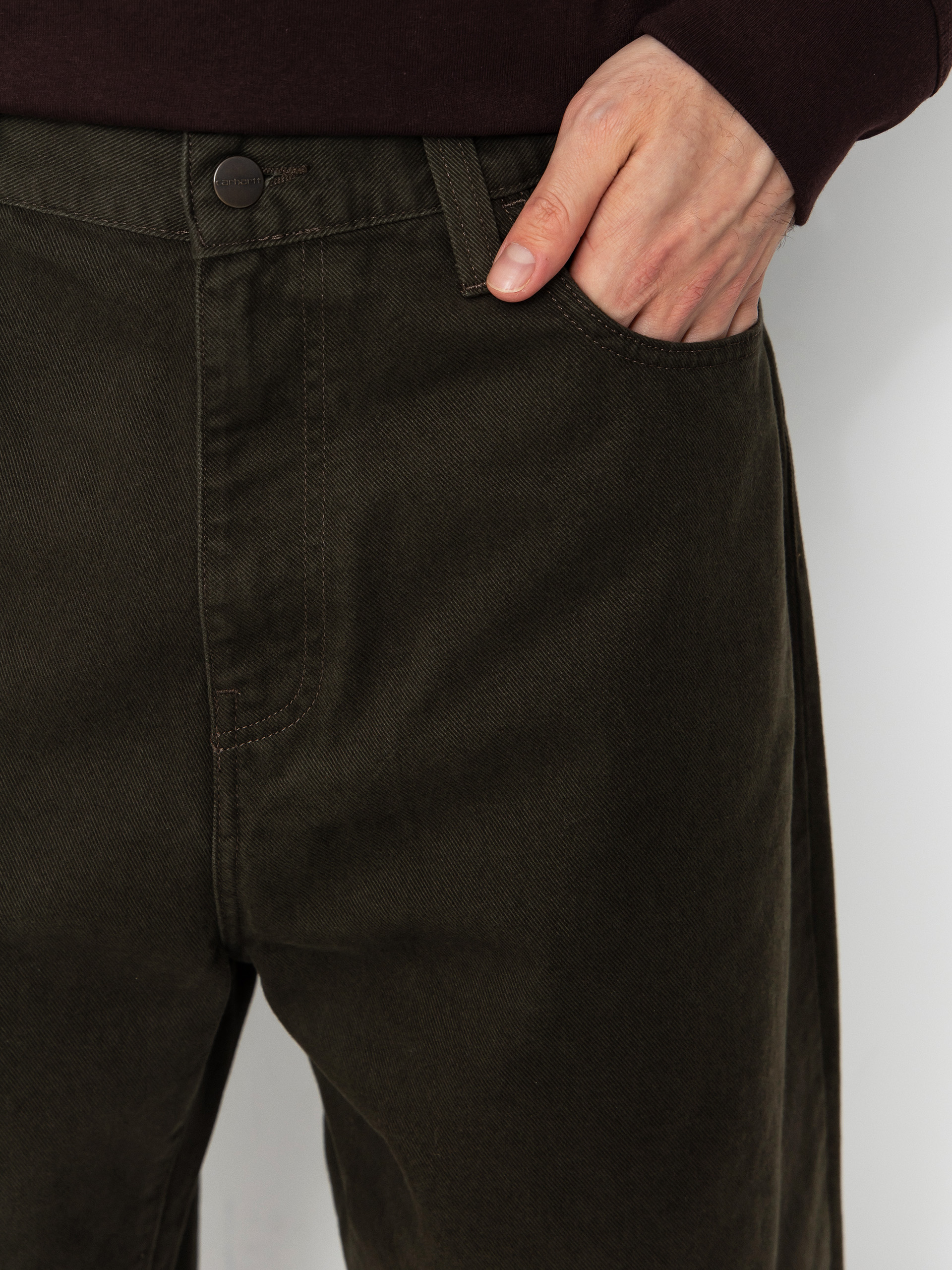 Kisnadrág Carhartt WIP Landon (cypress/rinsed)