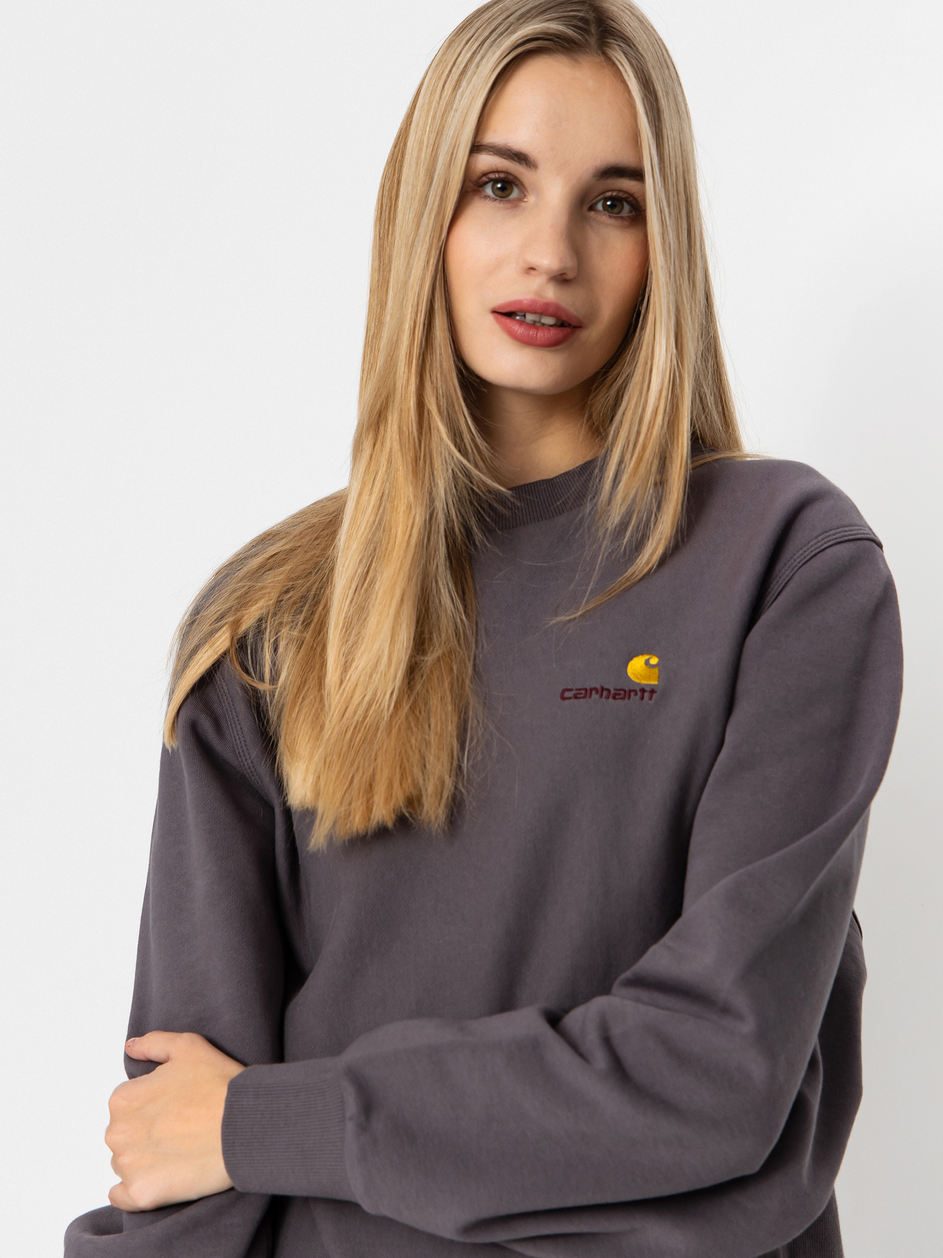 Pulóver Carhartt WIP American Script Wmn (porphyry)