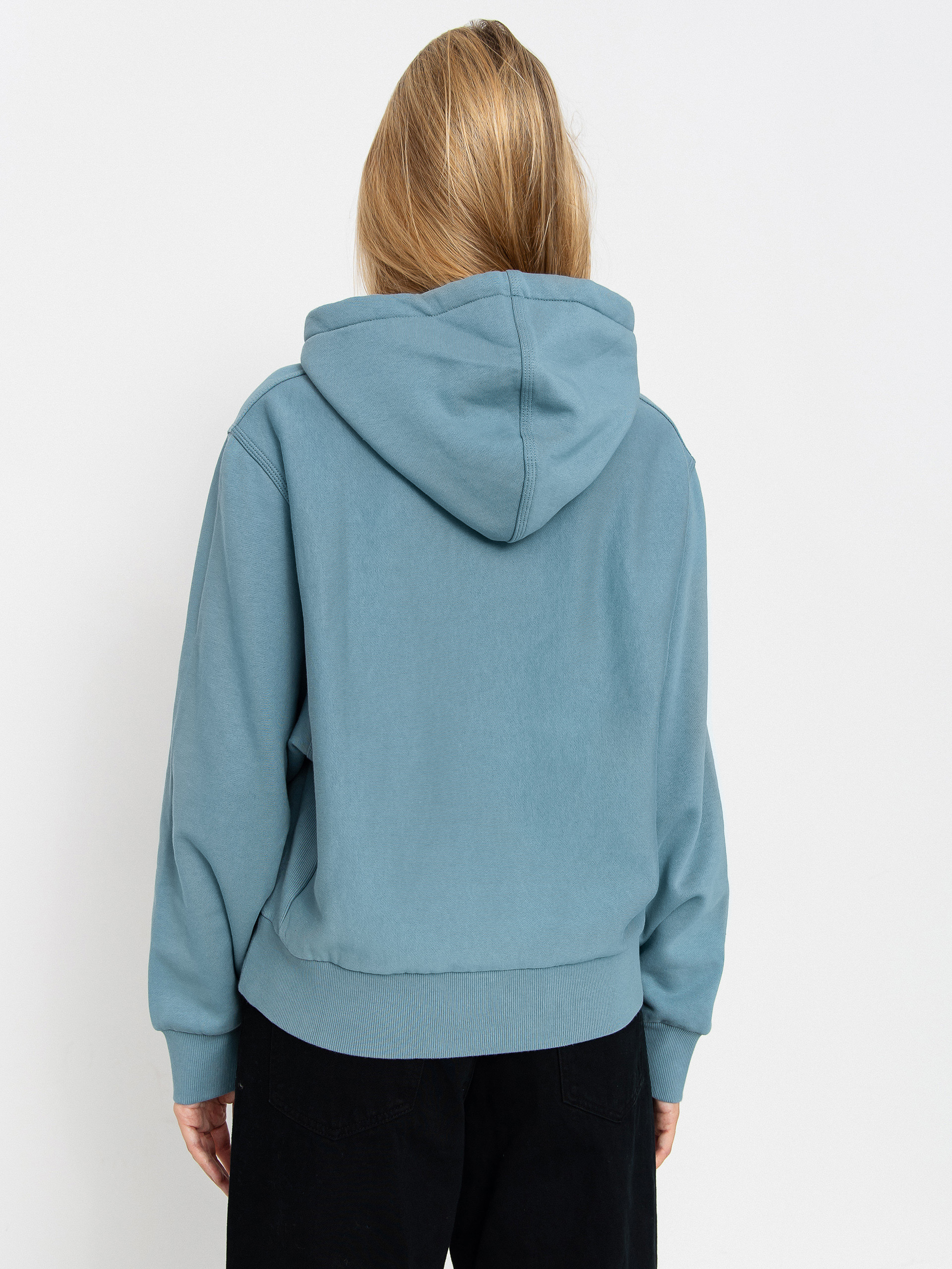 Kapucnis pulóver Carhartt WIP American Script HD Wmn (citadel)