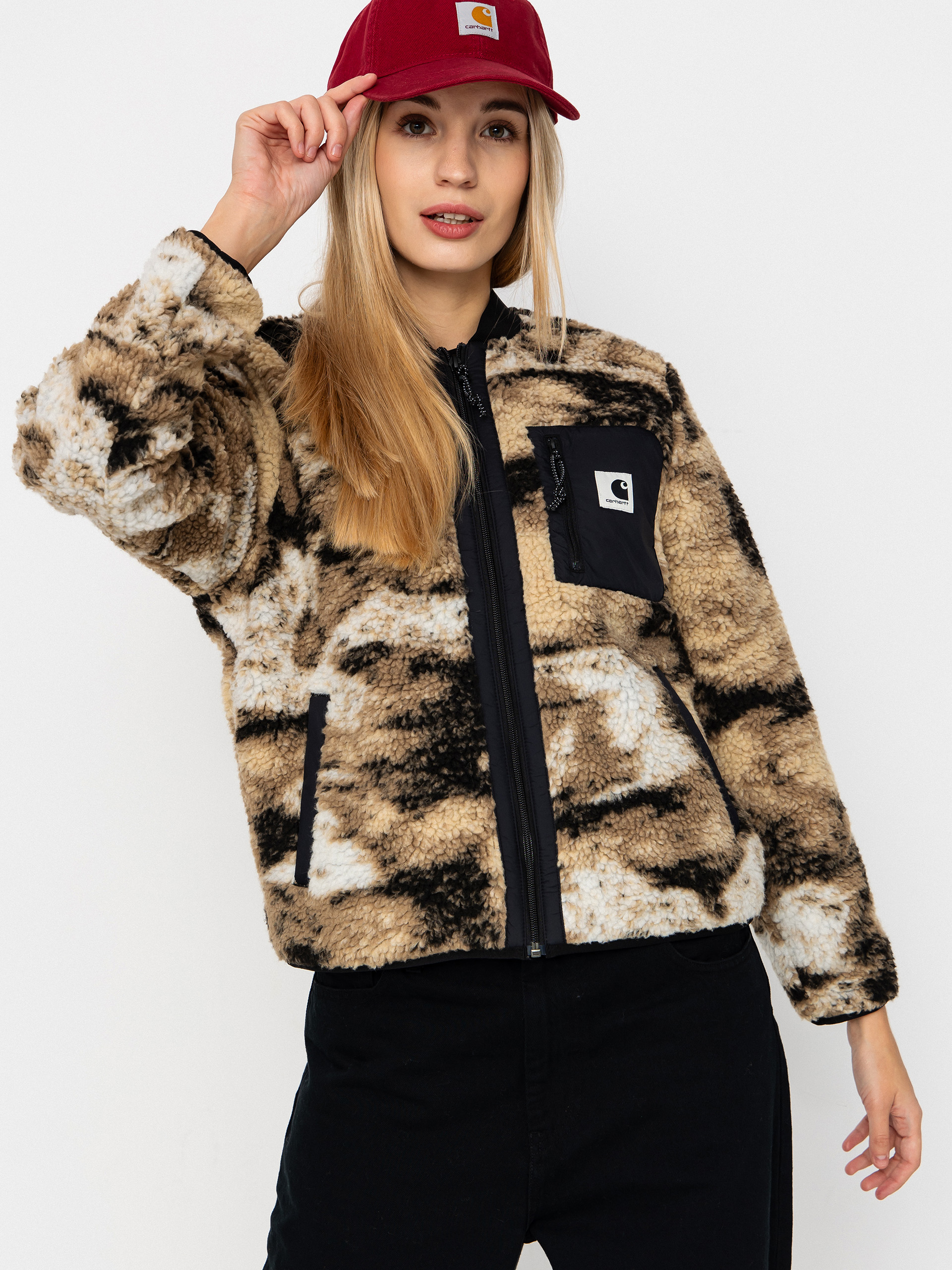 Dzseki Carhartt WIP Janet Wmn (wild dog jacquard/black)