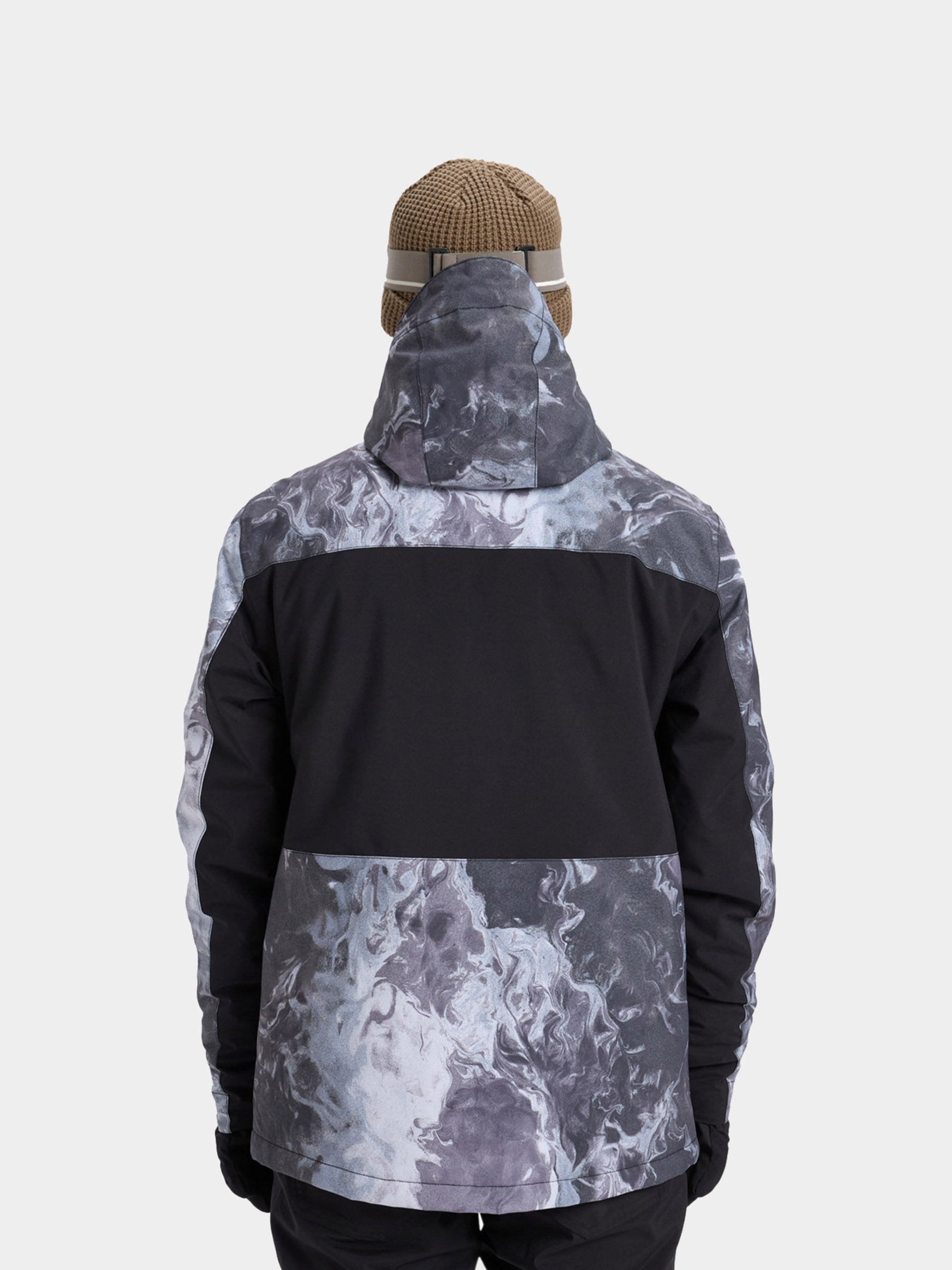 Férfi Snowboard dzseki Quiksilver Sycamore Printed (true black)