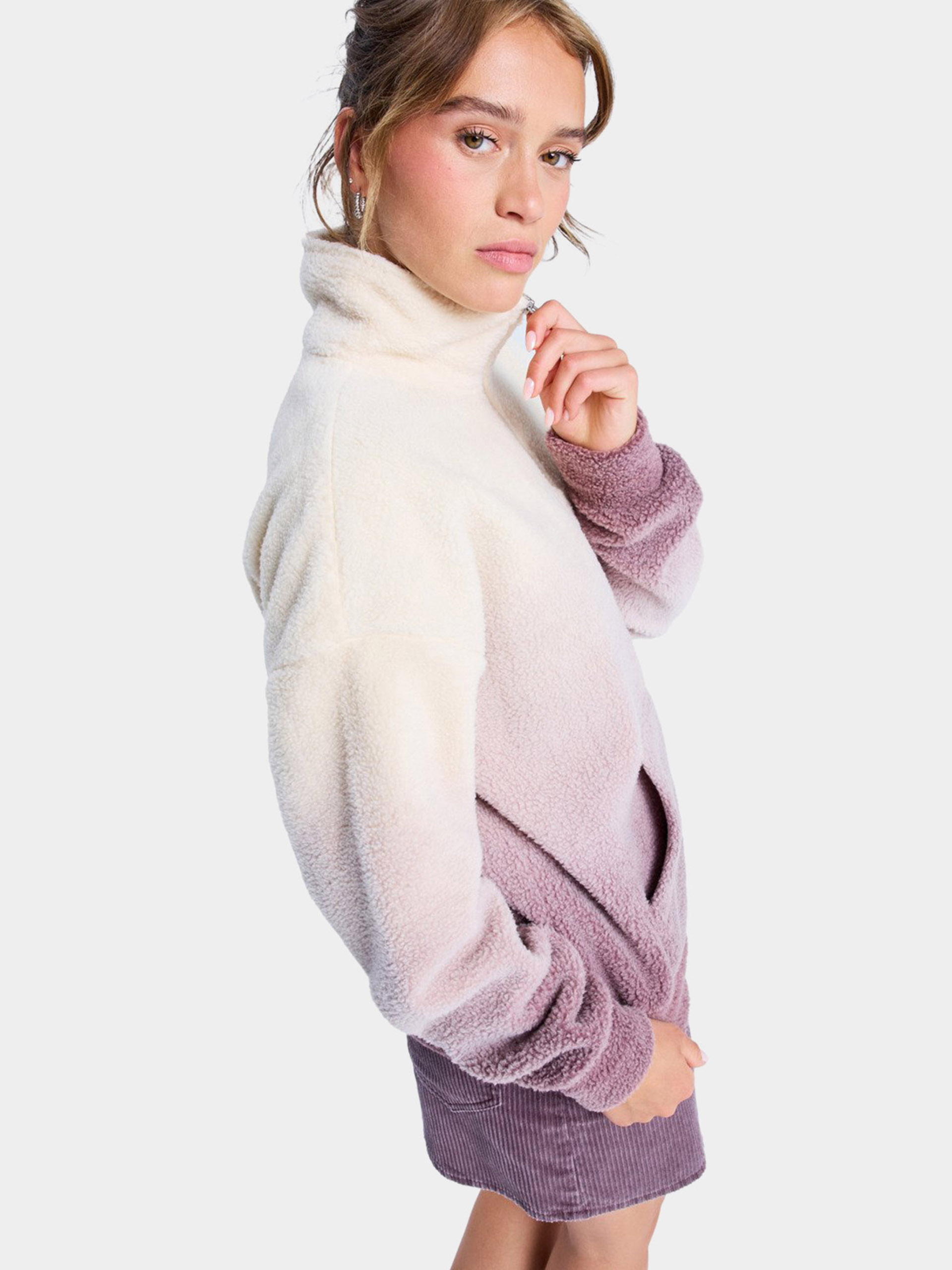 Polár pulóver Roxy Live Out Loud Gradient Wmn (huckleberry)