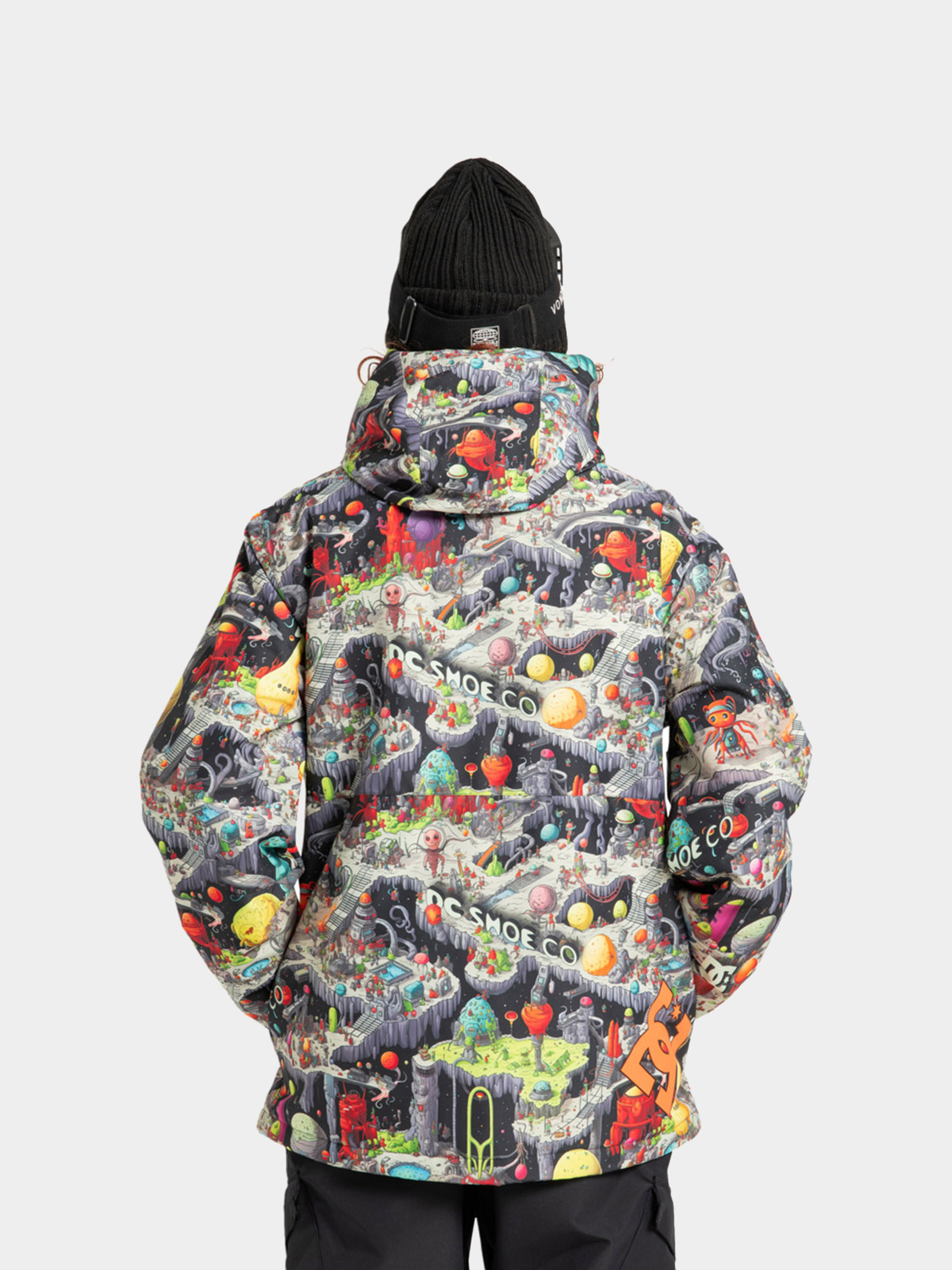 Snowboard dzseki DC Basis Print (outer world black)