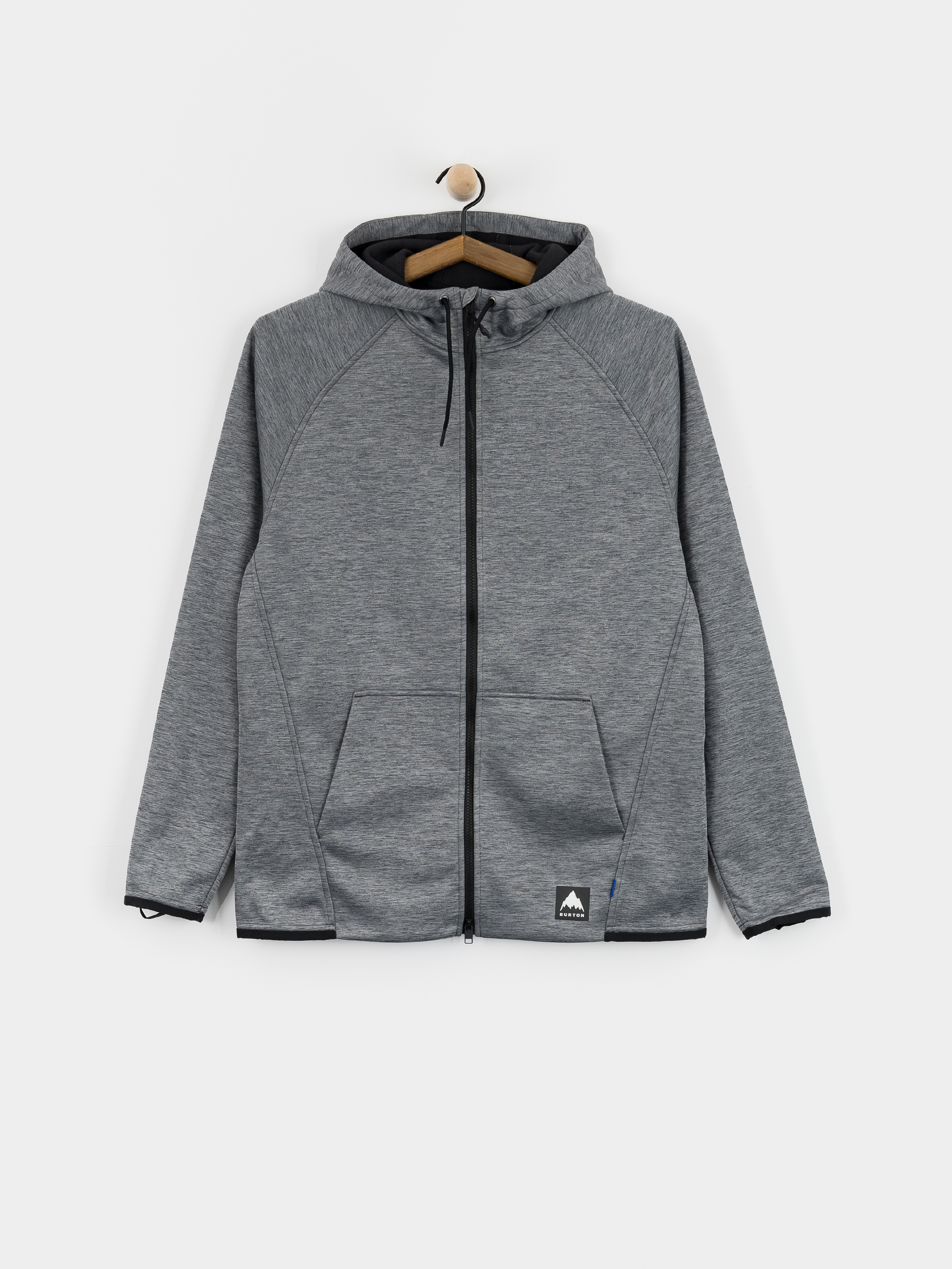 Férfi Thermo pulóver Burton Crown ZHD (true black heather)