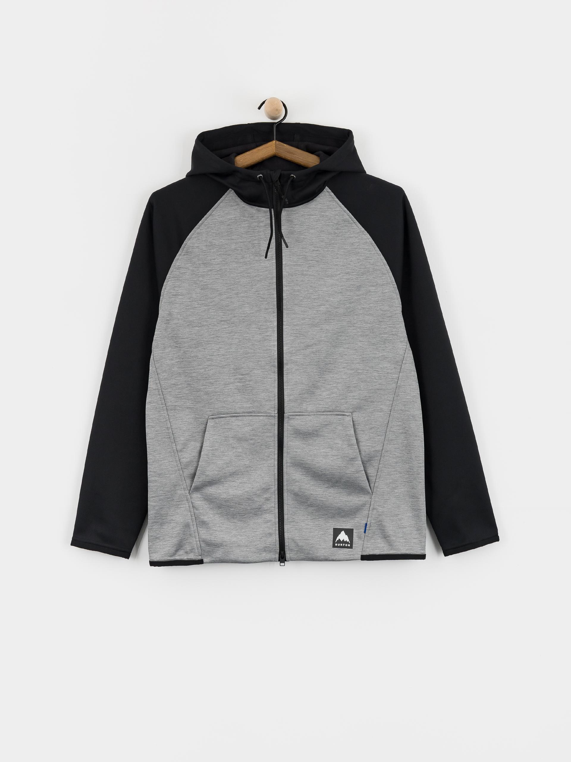 Férfi Thermo pulóver Burton Crown ZHD (gray heather/true black)