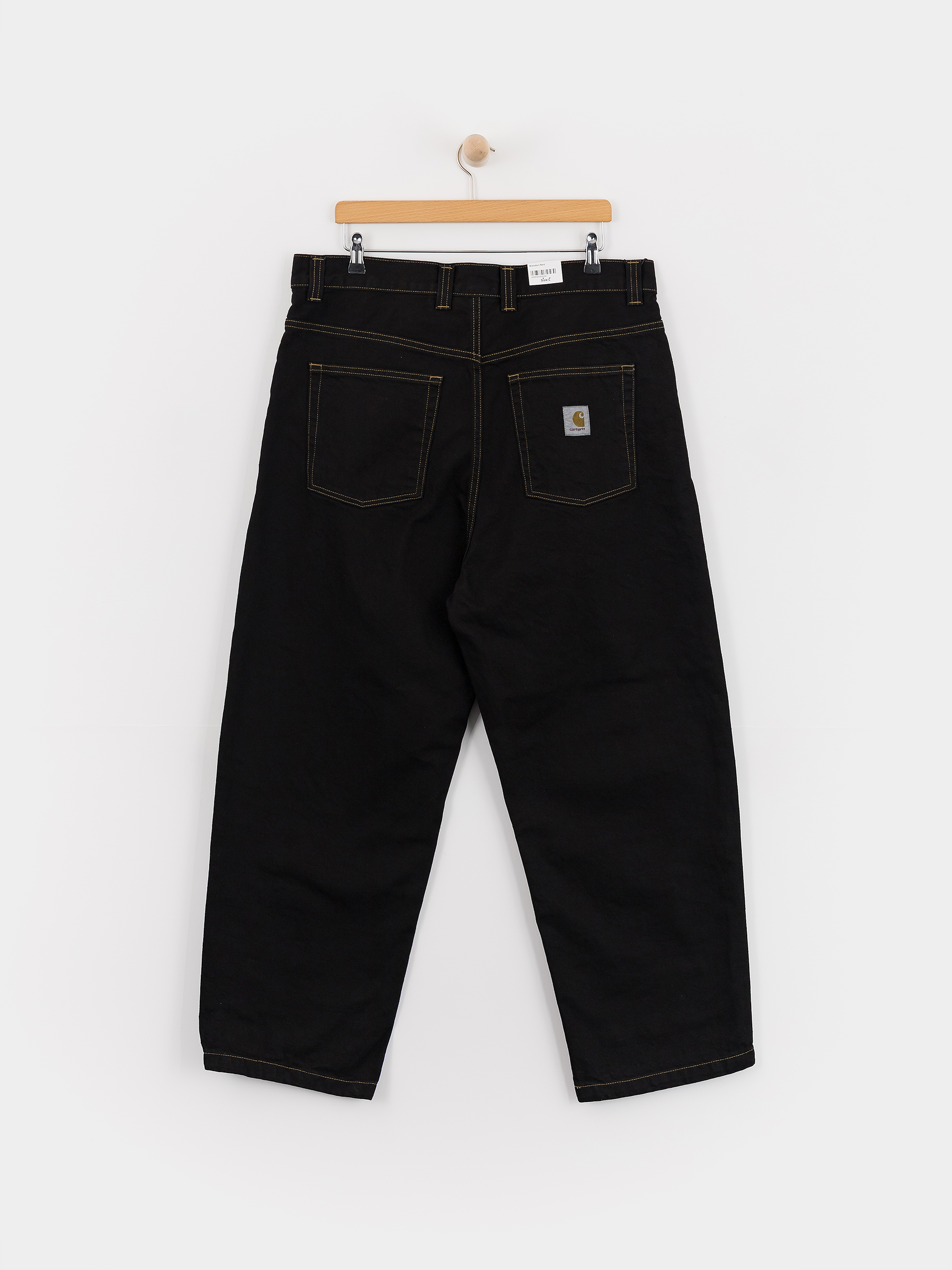 Carhartt WIP Brandon Kisnadrág (black rinsed)