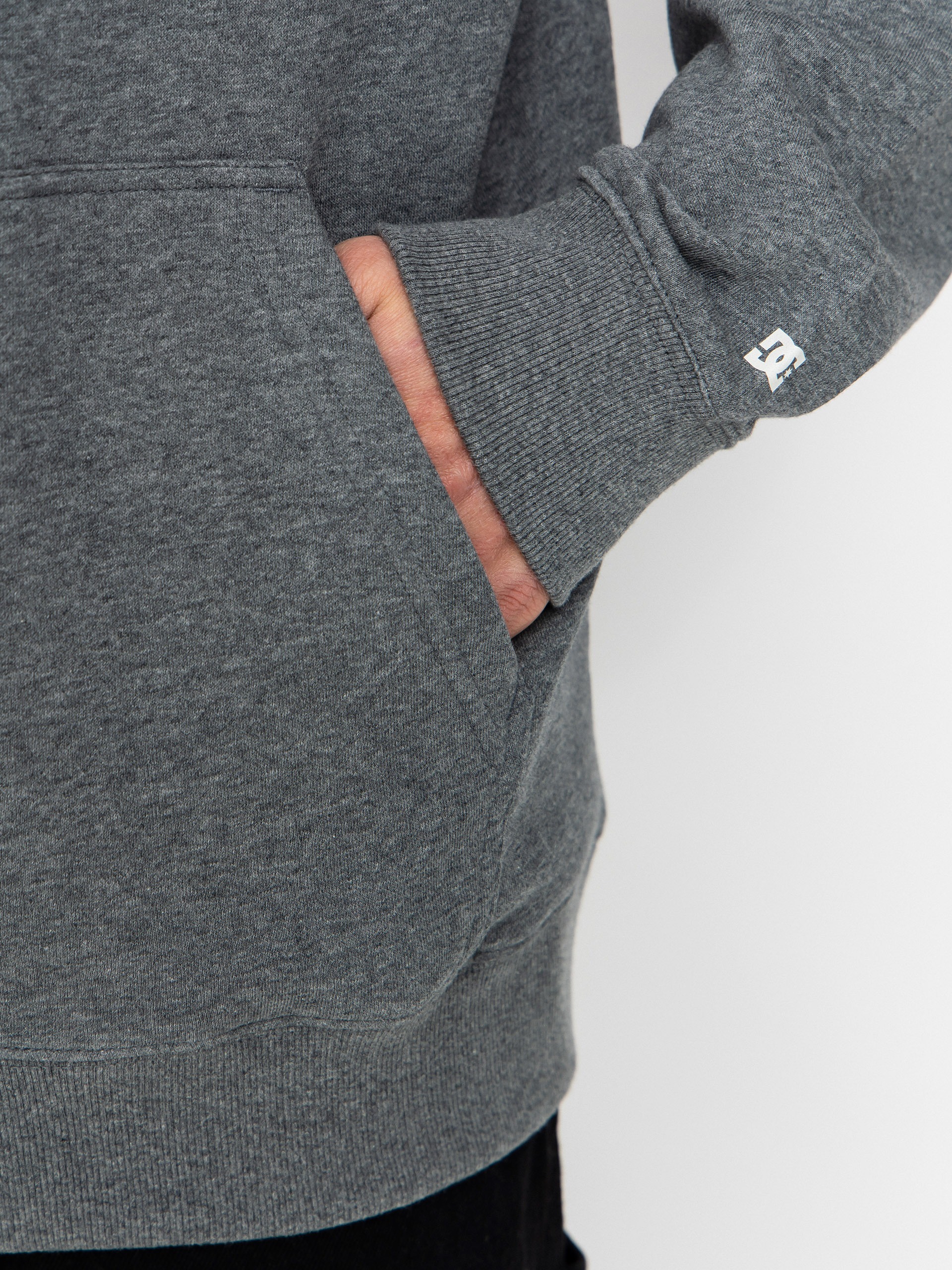 DC Baseline ZHD Kapucnis pulóver (dark grey heather)