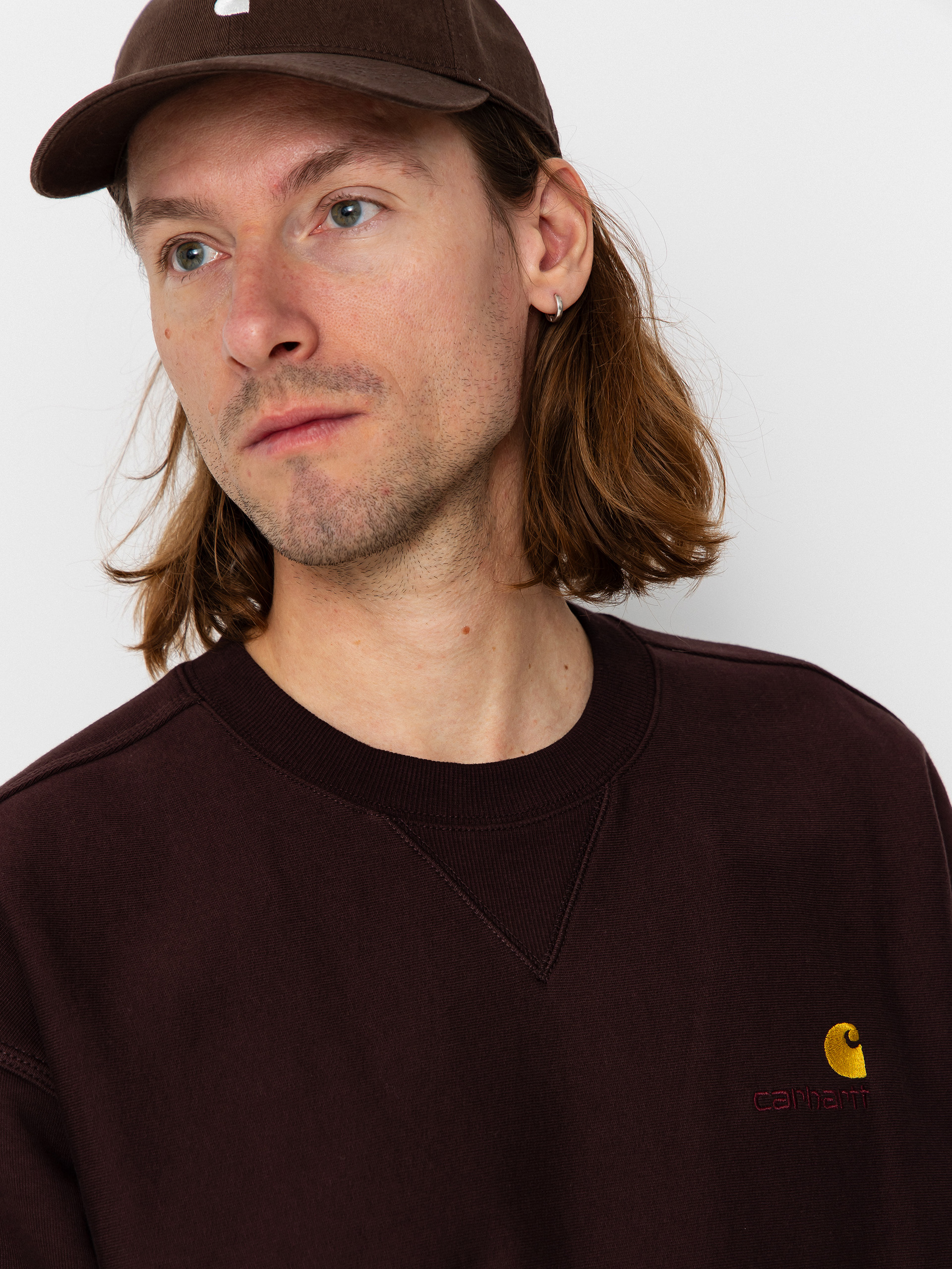 Pulóver Carhartt WIP American Script (palisander)