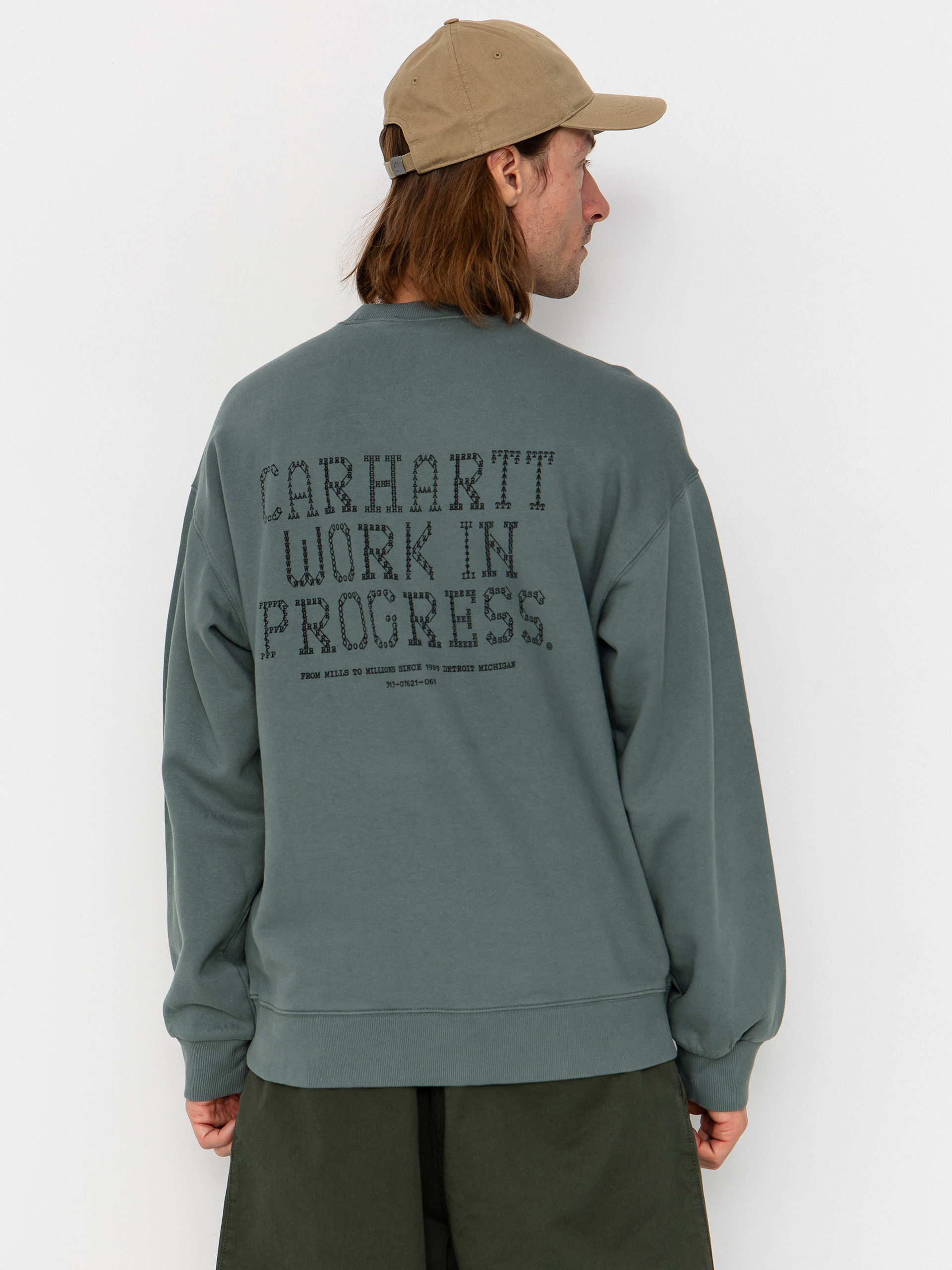 Pulóver Carhartt WIP Punched (velvet green)