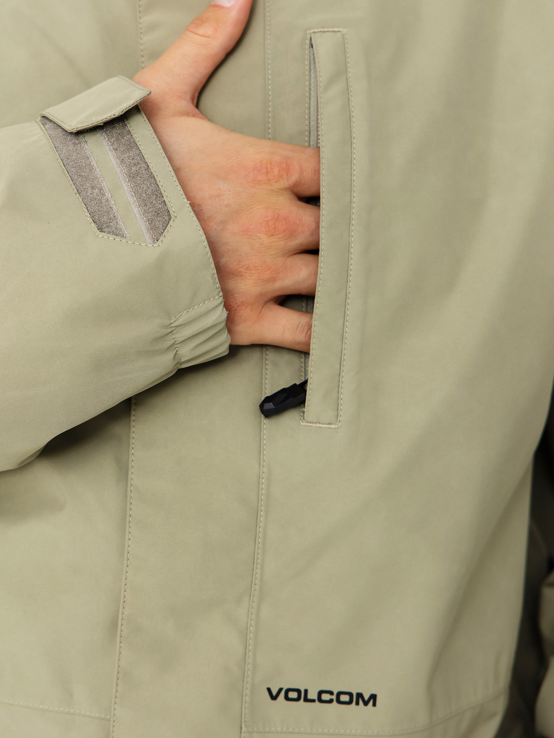 Férfi Snowboard dzseki Volcom Dua Ins Gore Tex (moss green)