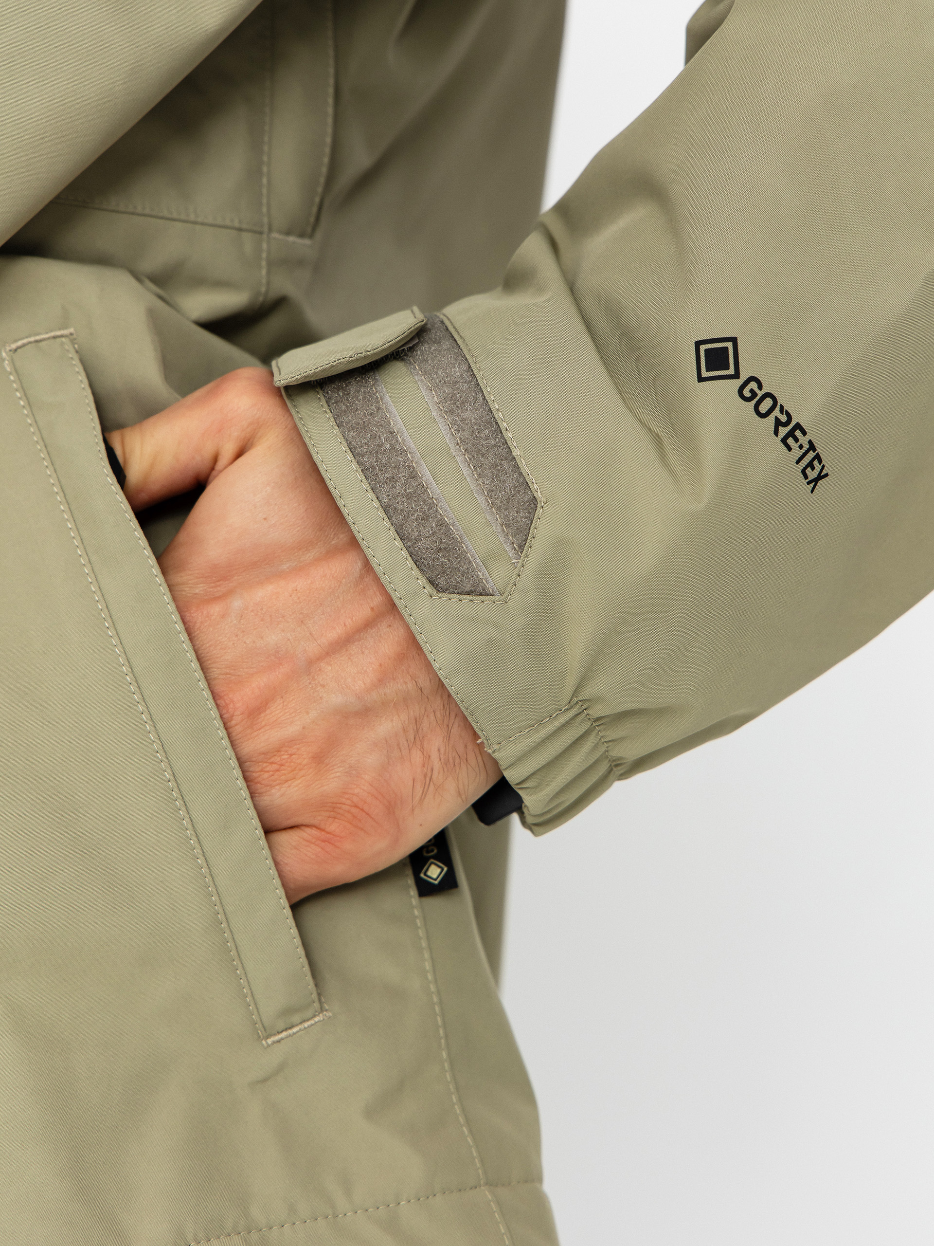 Férfi Snowboard dzseki Volcom Dua Ins Gore Tex (moss green)