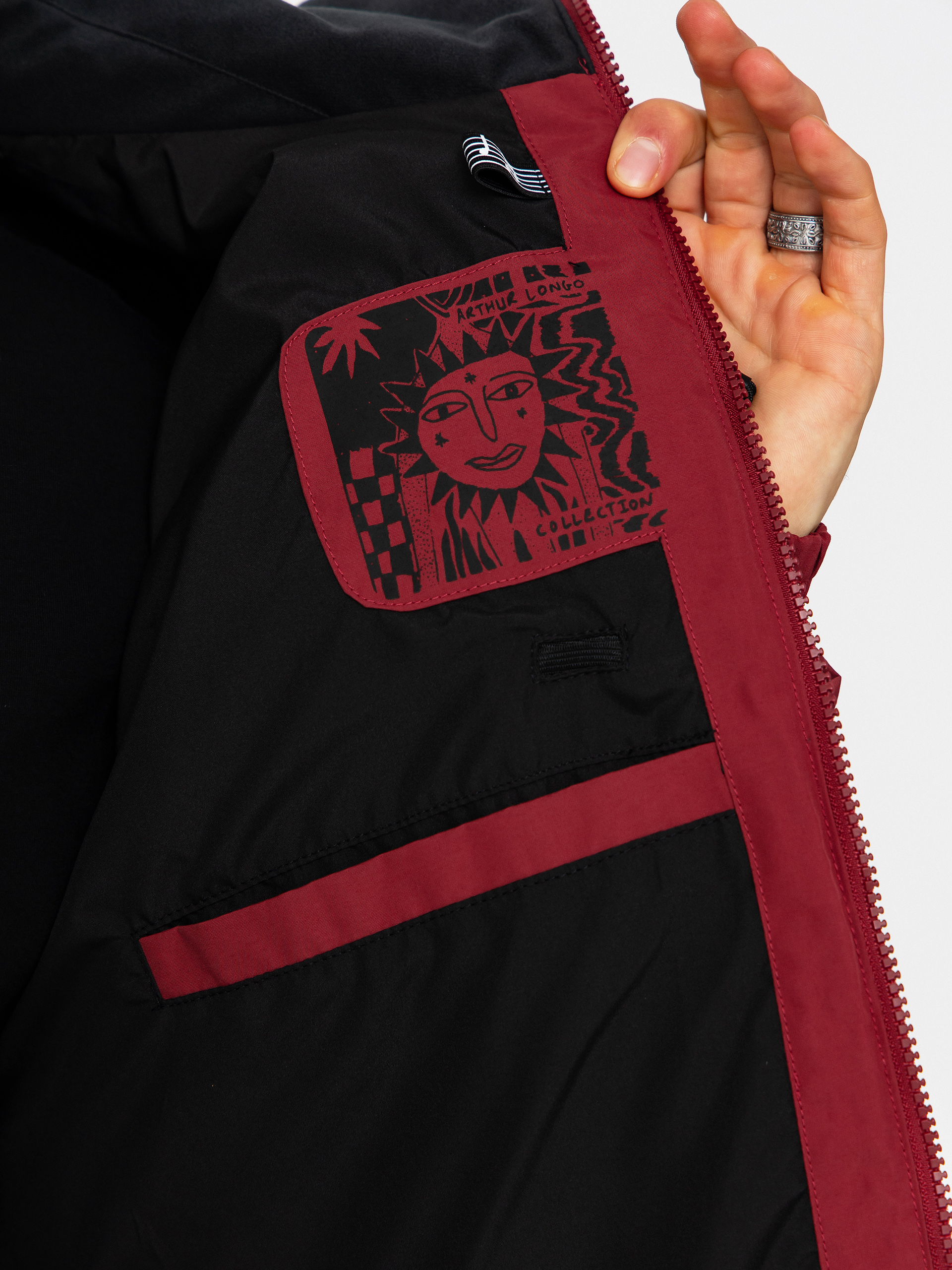 Férfi Volcom Longo Gore Tex Snowboard dzseki (burnt red)