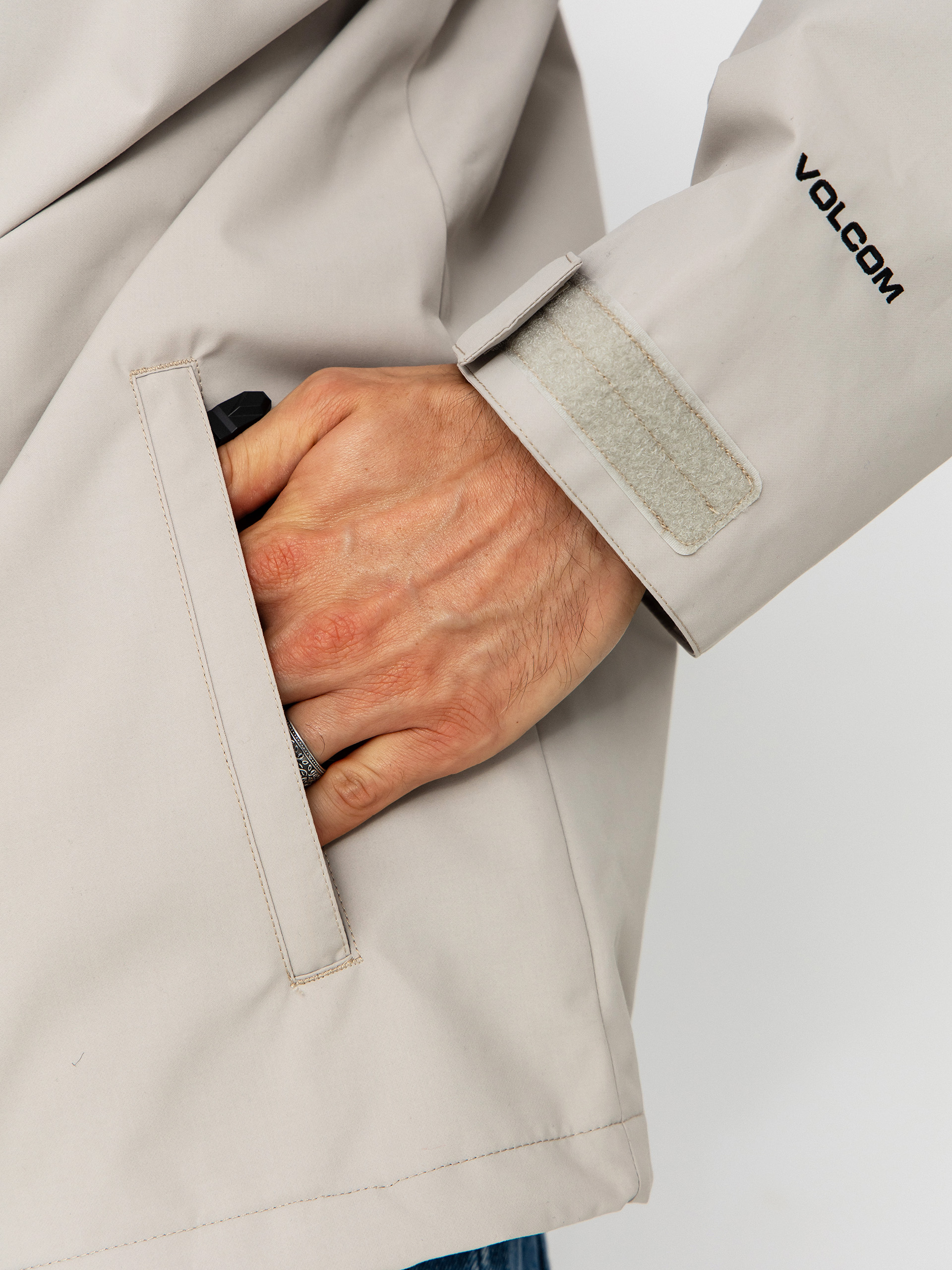 Férfi Snowboard dzseki Volcom Buckthreeeighty (stone)