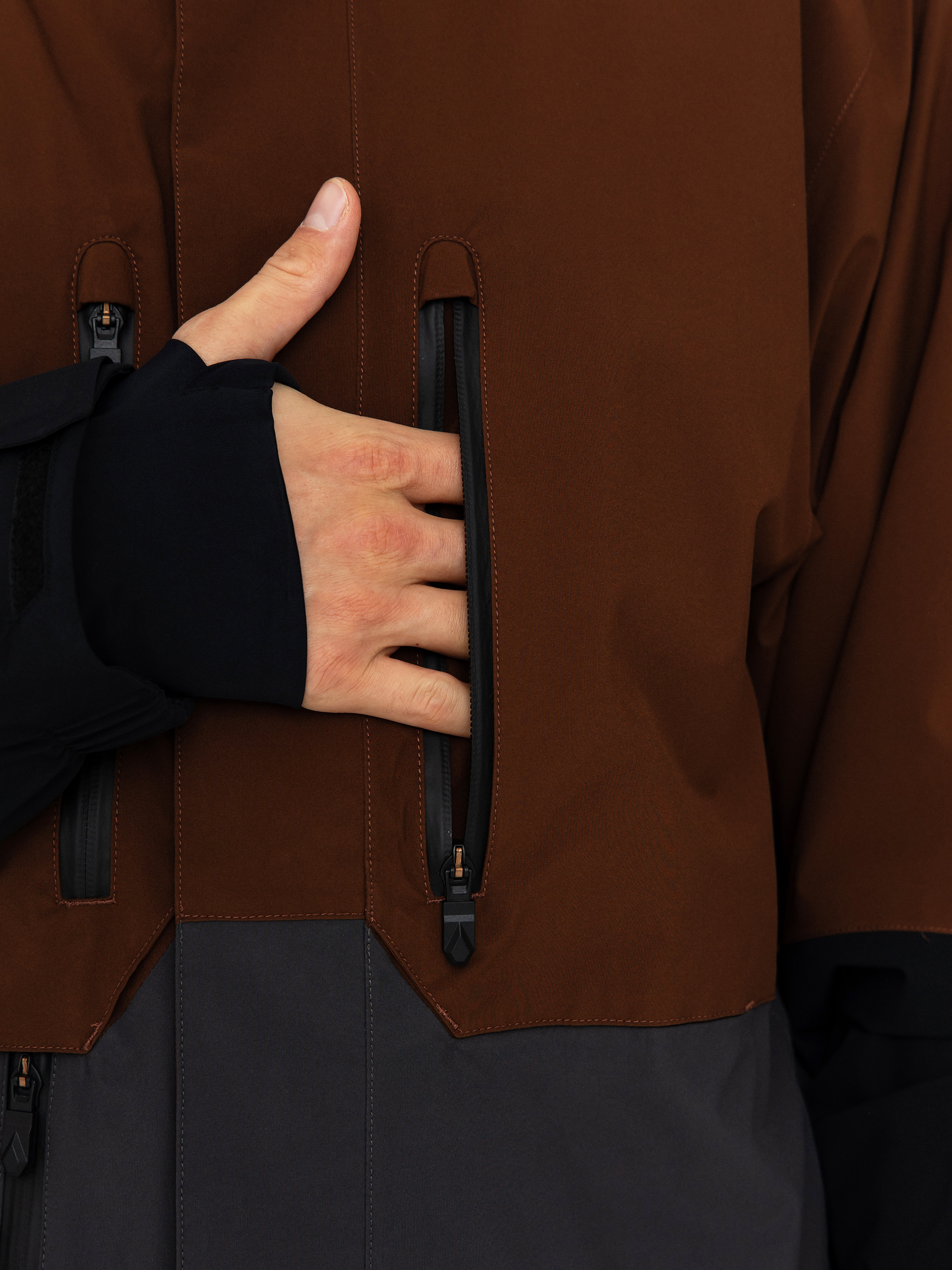 Férfi Snowboard dzseki Volcom Rnge Stretch 30K (brown)