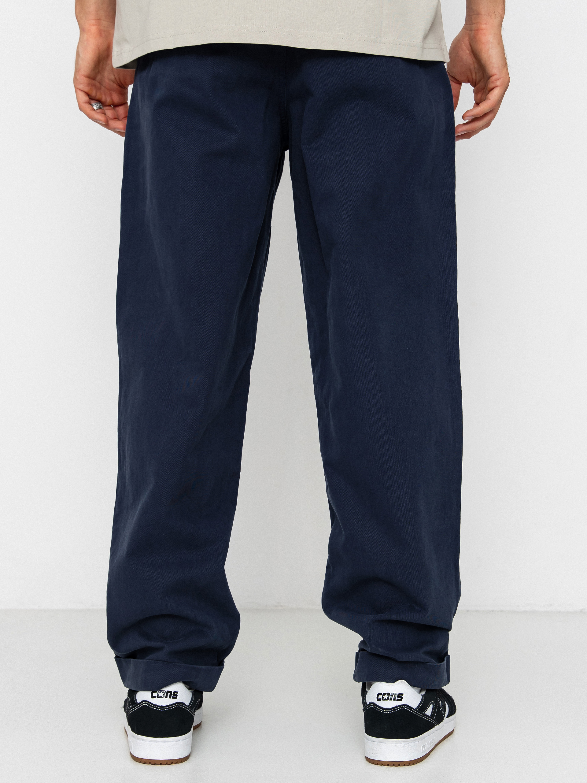 Element Big Pleated Chino Kisnadrág (eclipse navy)