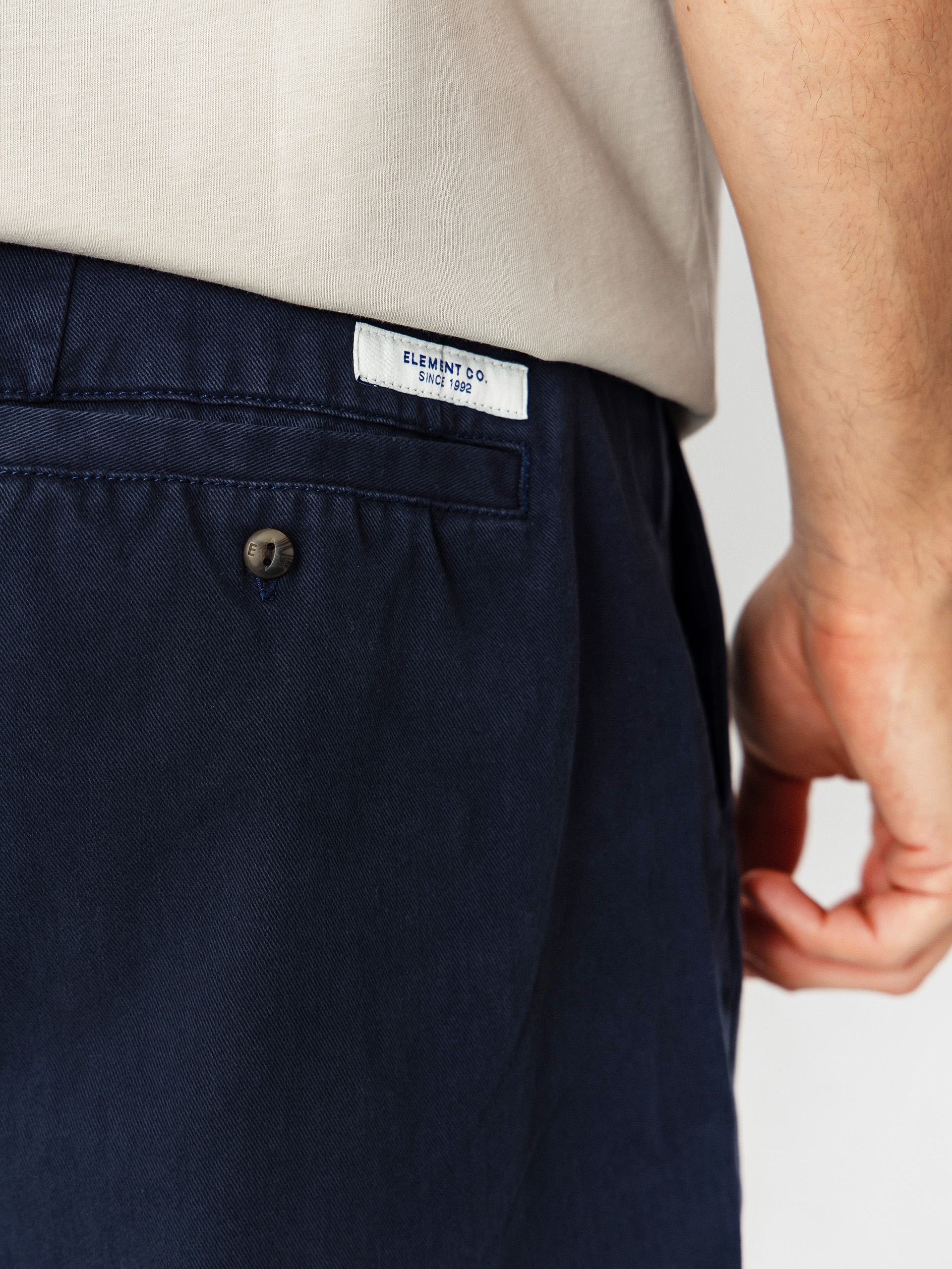 Element Big Pleated Chino Kisnadrág (eclipse navy)