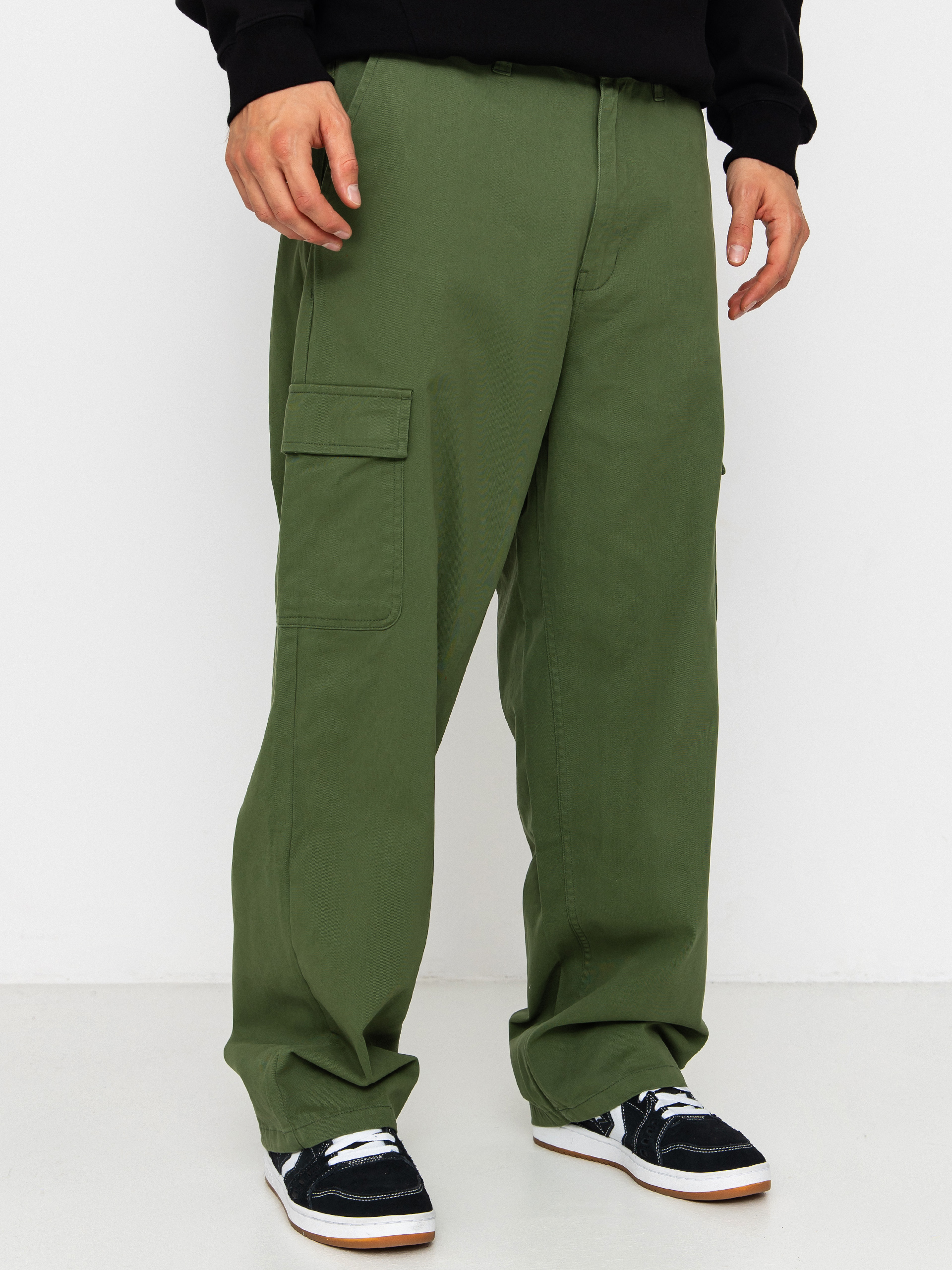 DC Worker Baggy Chino Cargo Kisnadrág (bronze green)