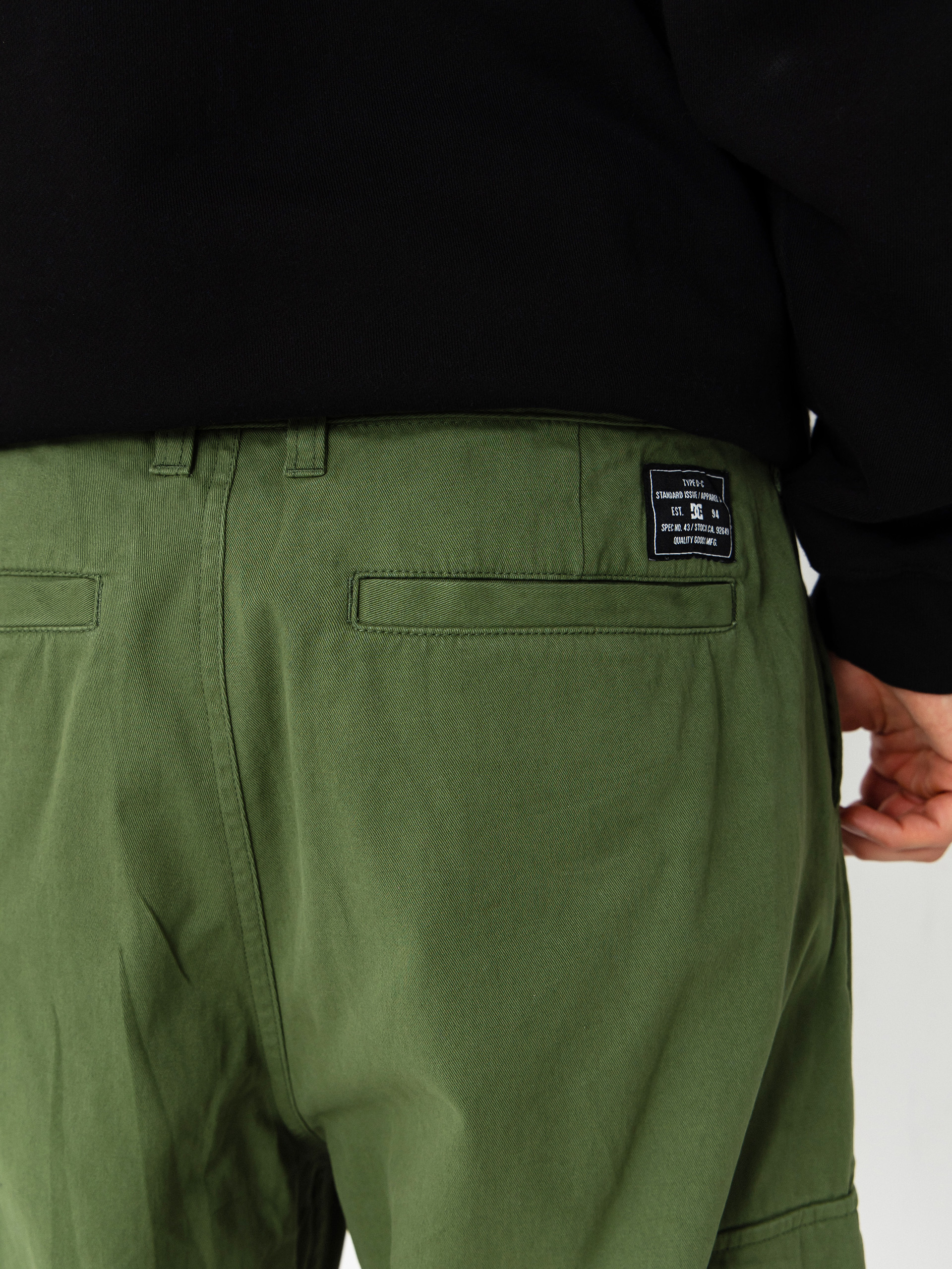 DC Worker Baggy Chino Cargo Kisnadrág (bronze green)