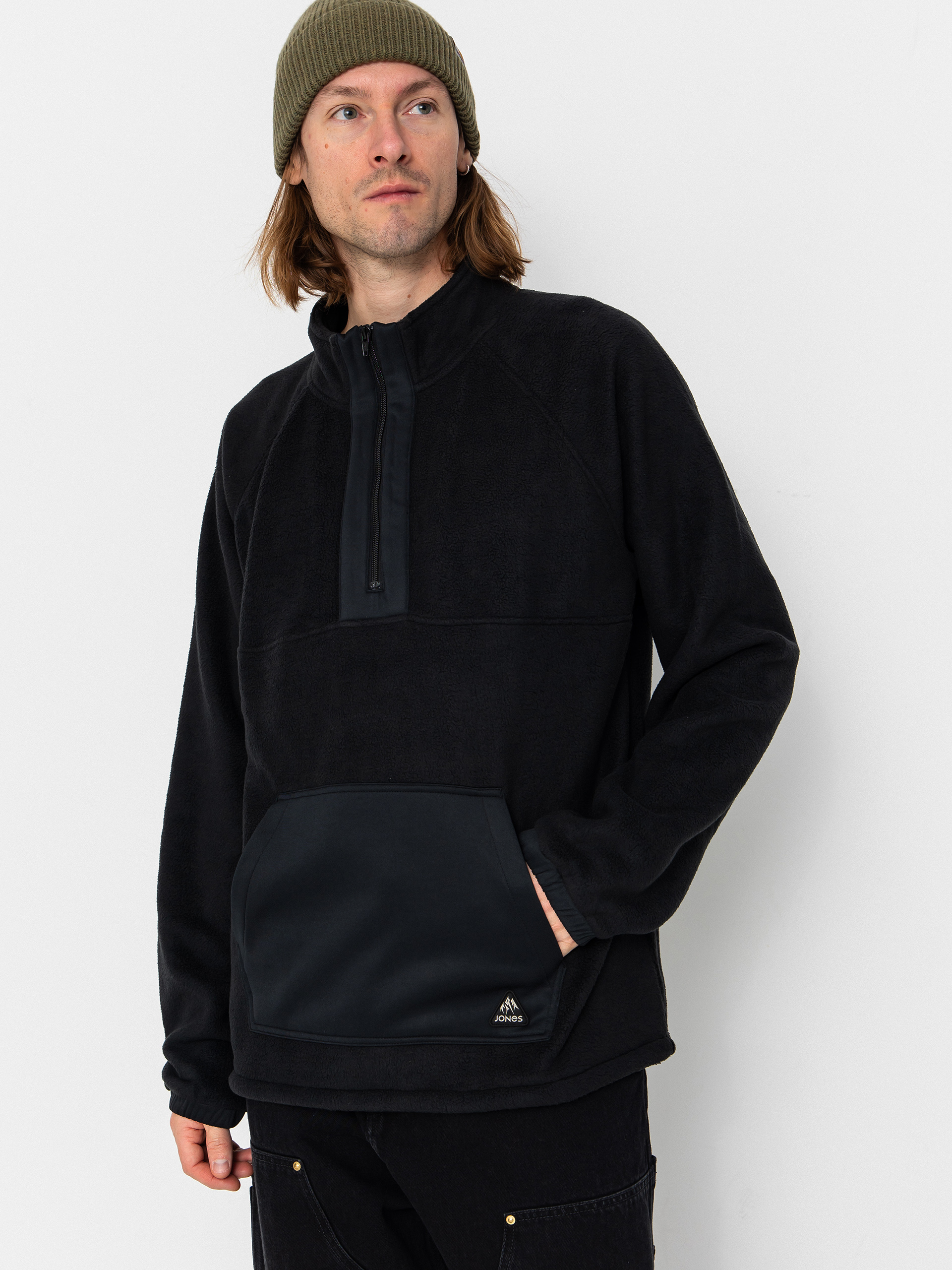 Pulóver Jones Snowboards Lodge Half Zip Rec
