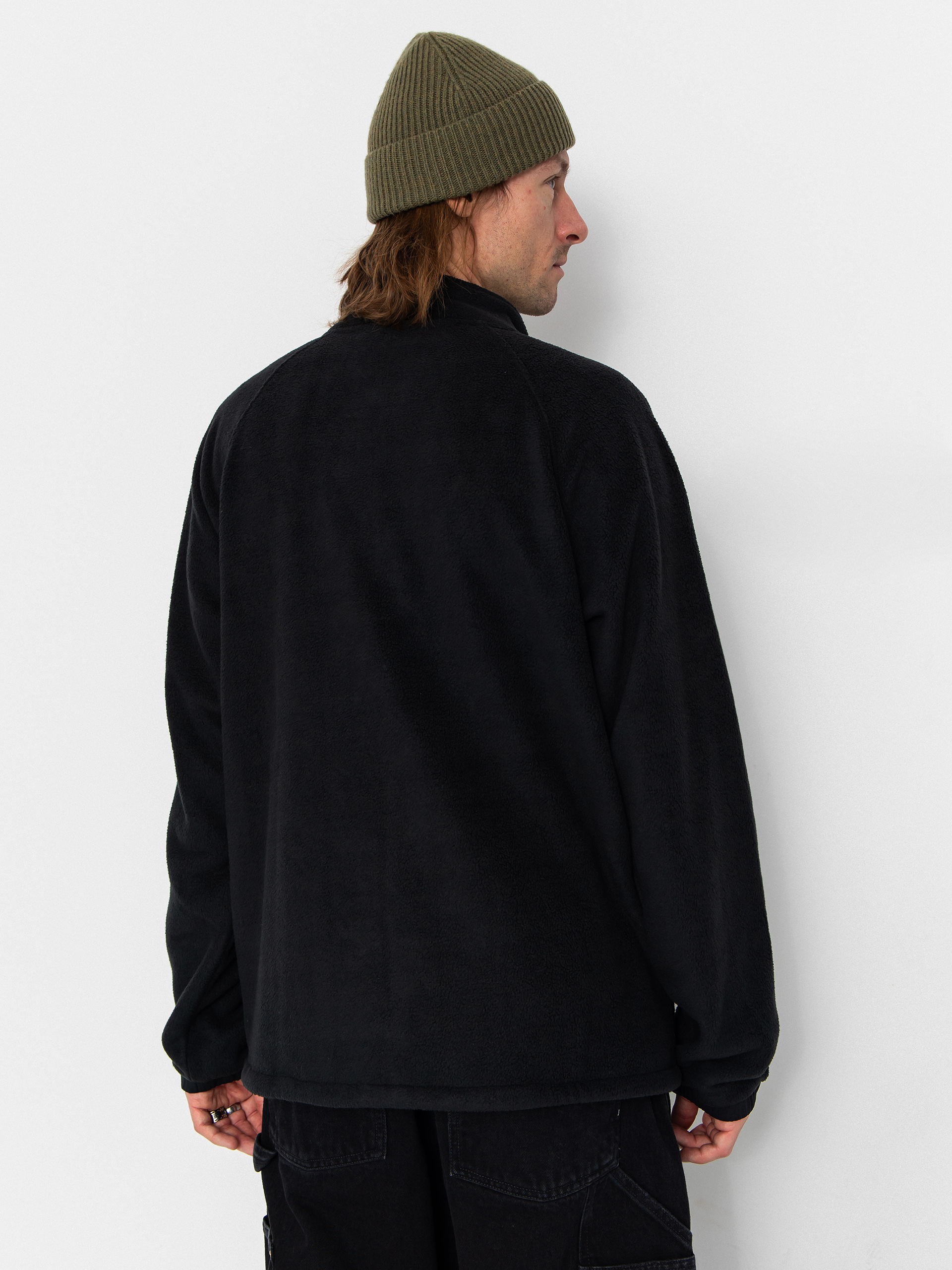 Pulóver Jones Snowboards Lodge Half Zip Rec (stealth black)
