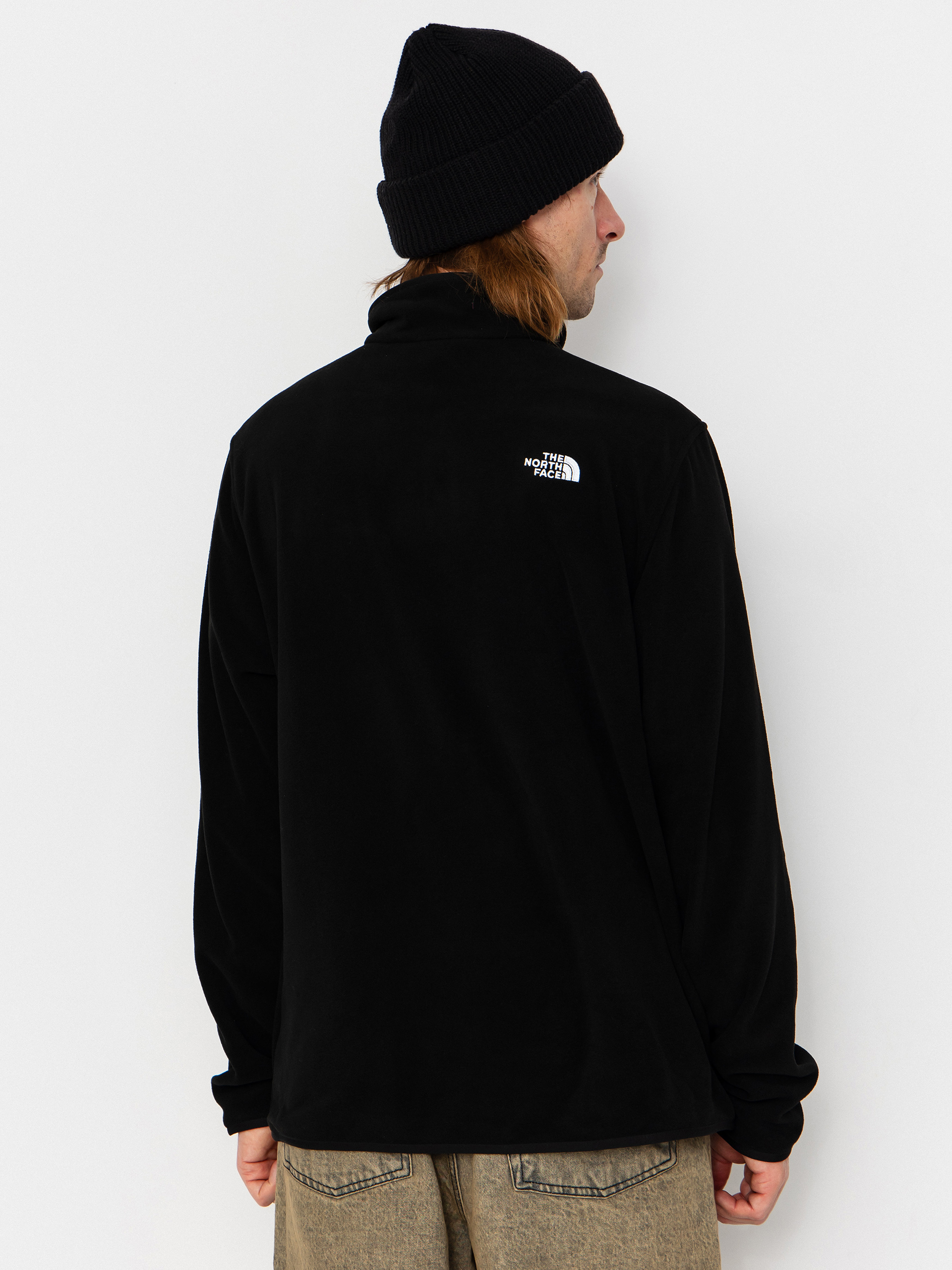 Férfi Polár pulóver The North Face Glacier FLC 1/4 Zip (tnf black)