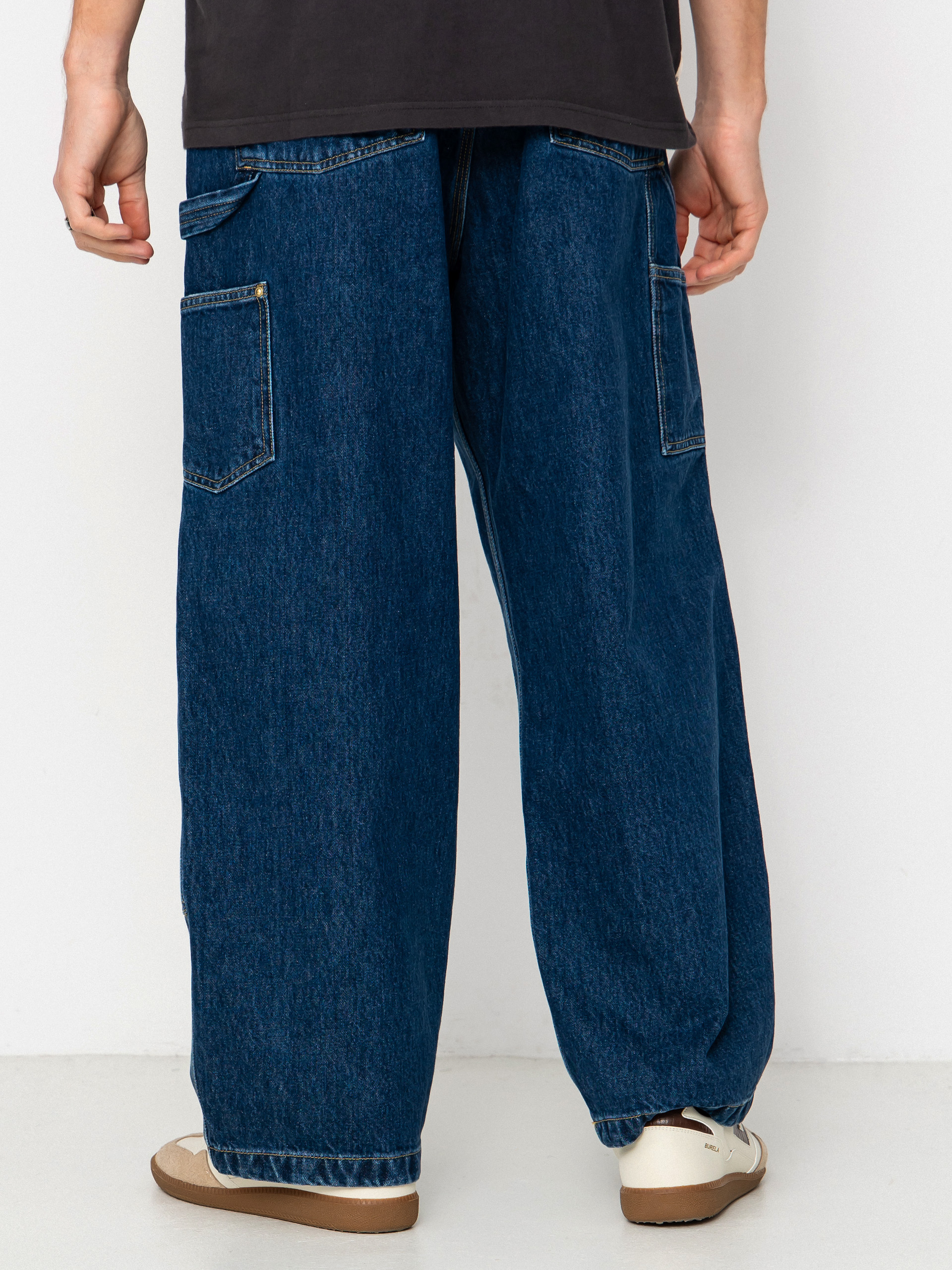 Kisnadrág Carhartt WIP Nash Double Knee (blue/stone washed)