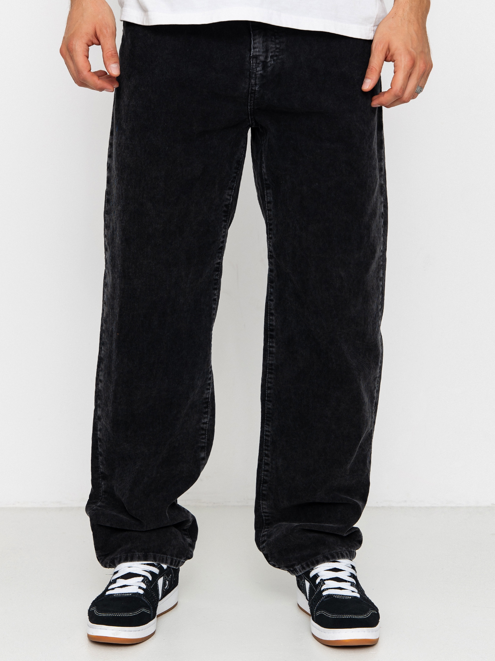 Kisnadrág Carhartt WIP Aaron (black/dusky washed)