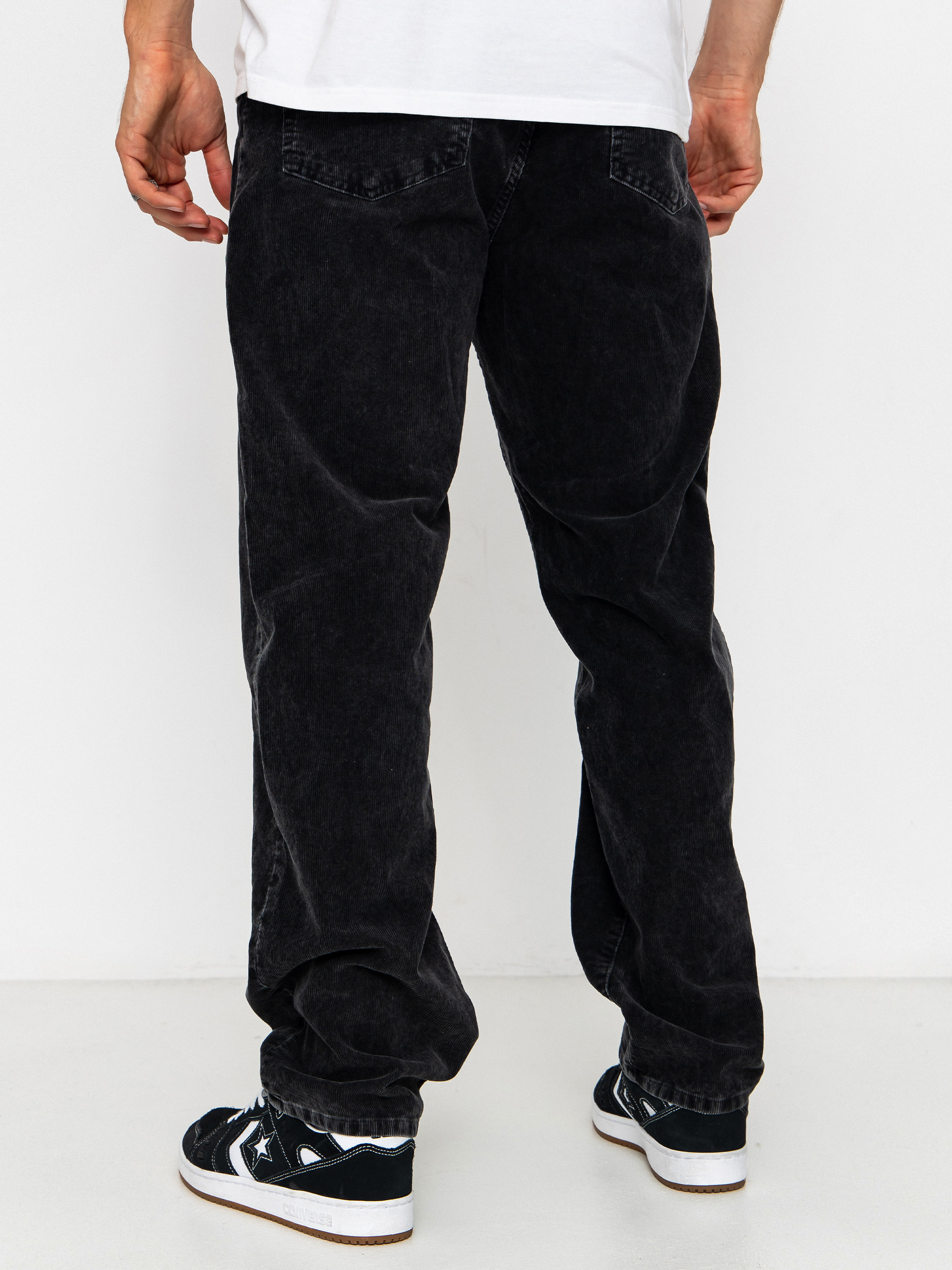 Kisnadrág Carhartt WIP Aaron (black/dusky washed)