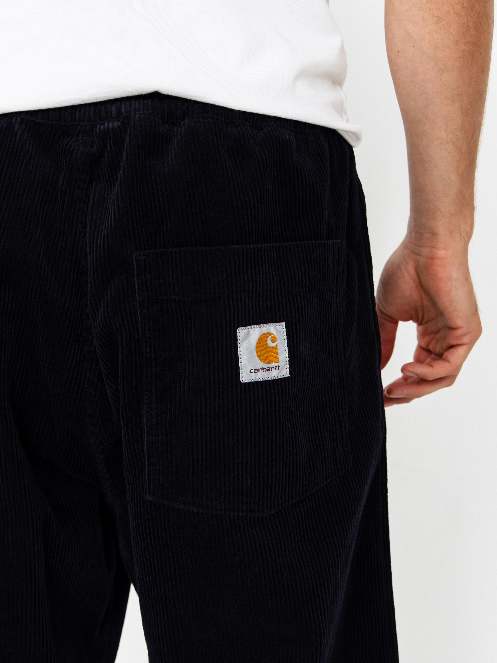 Kisnadrág Carhartt WIP Floyde (dark navy/rinsed)