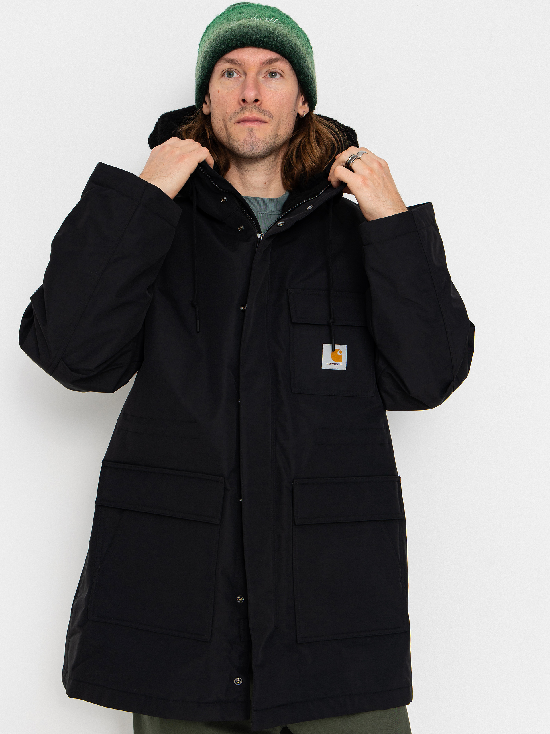 Dzseki Carhartt WIP Siberia Parka (black)