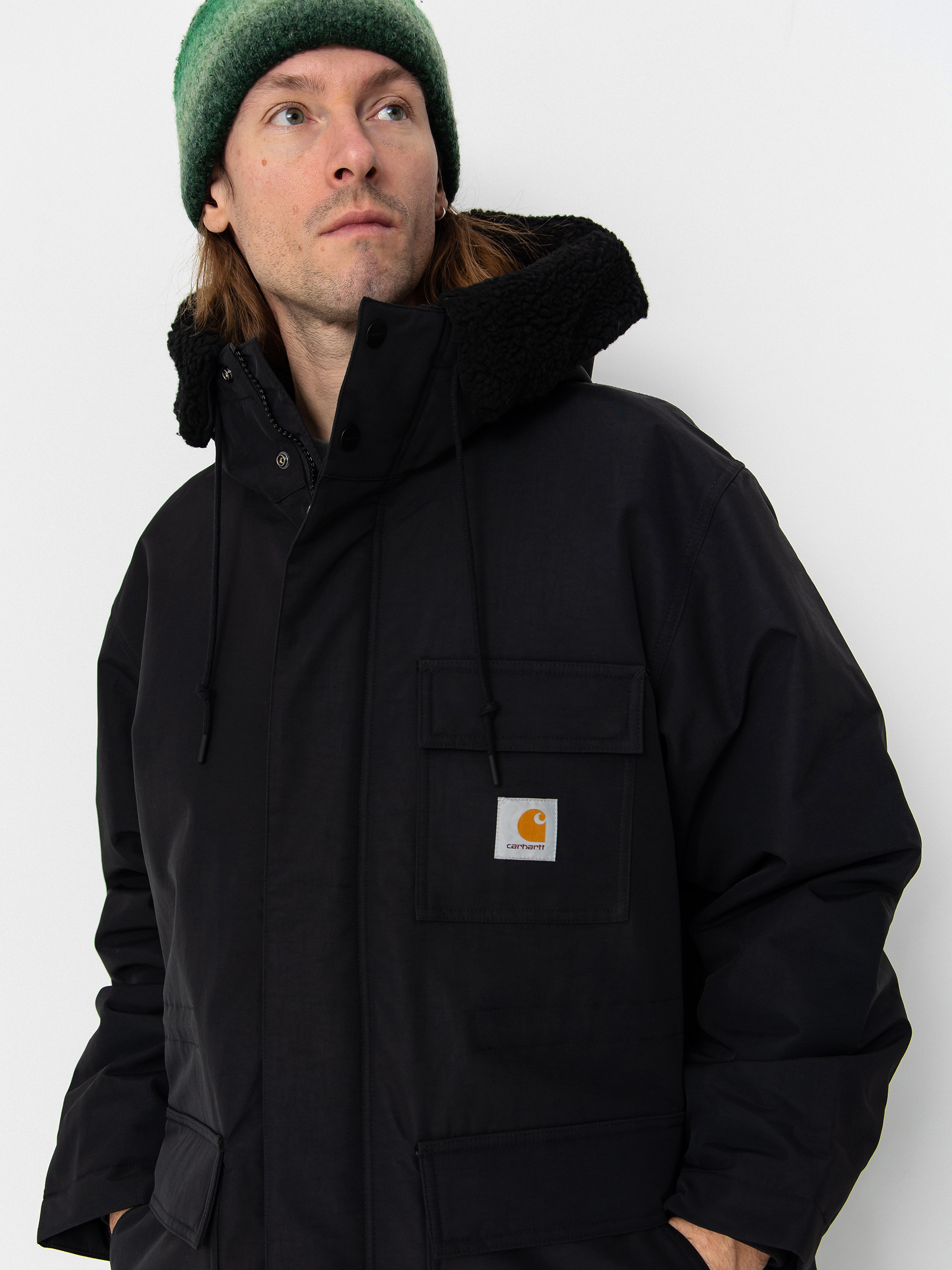 Dzseki Carhartt WIP Siberia Parka (black)