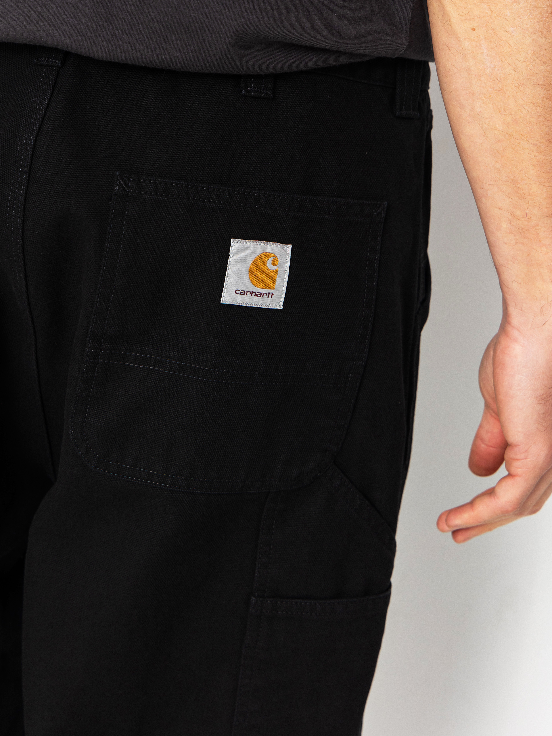 Kisnadrág Carhartt WIP OG Single Knee (black/stone washed)