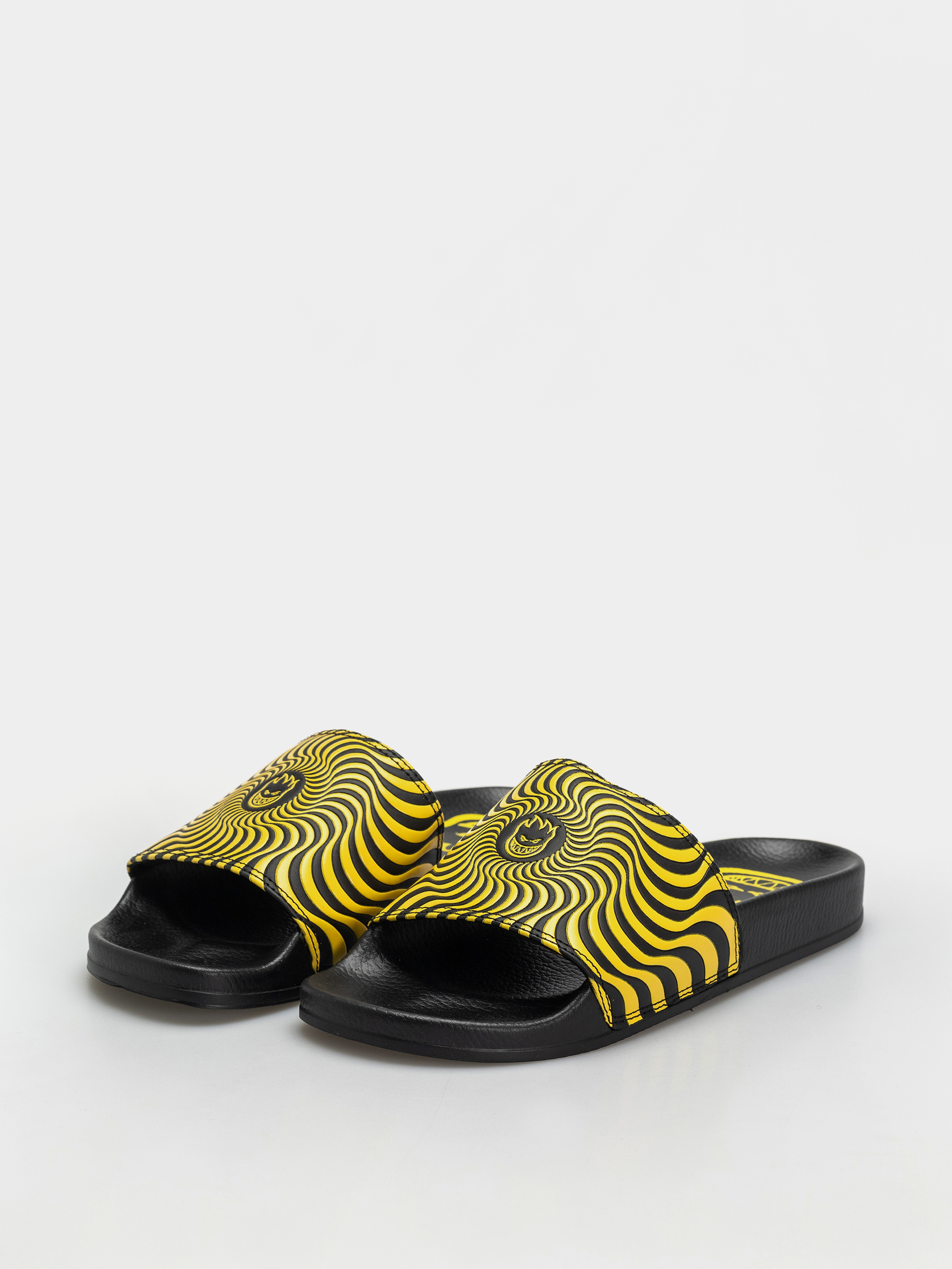Spitfire Bighead Swirl Flip-flop papucsok (black/yellow)