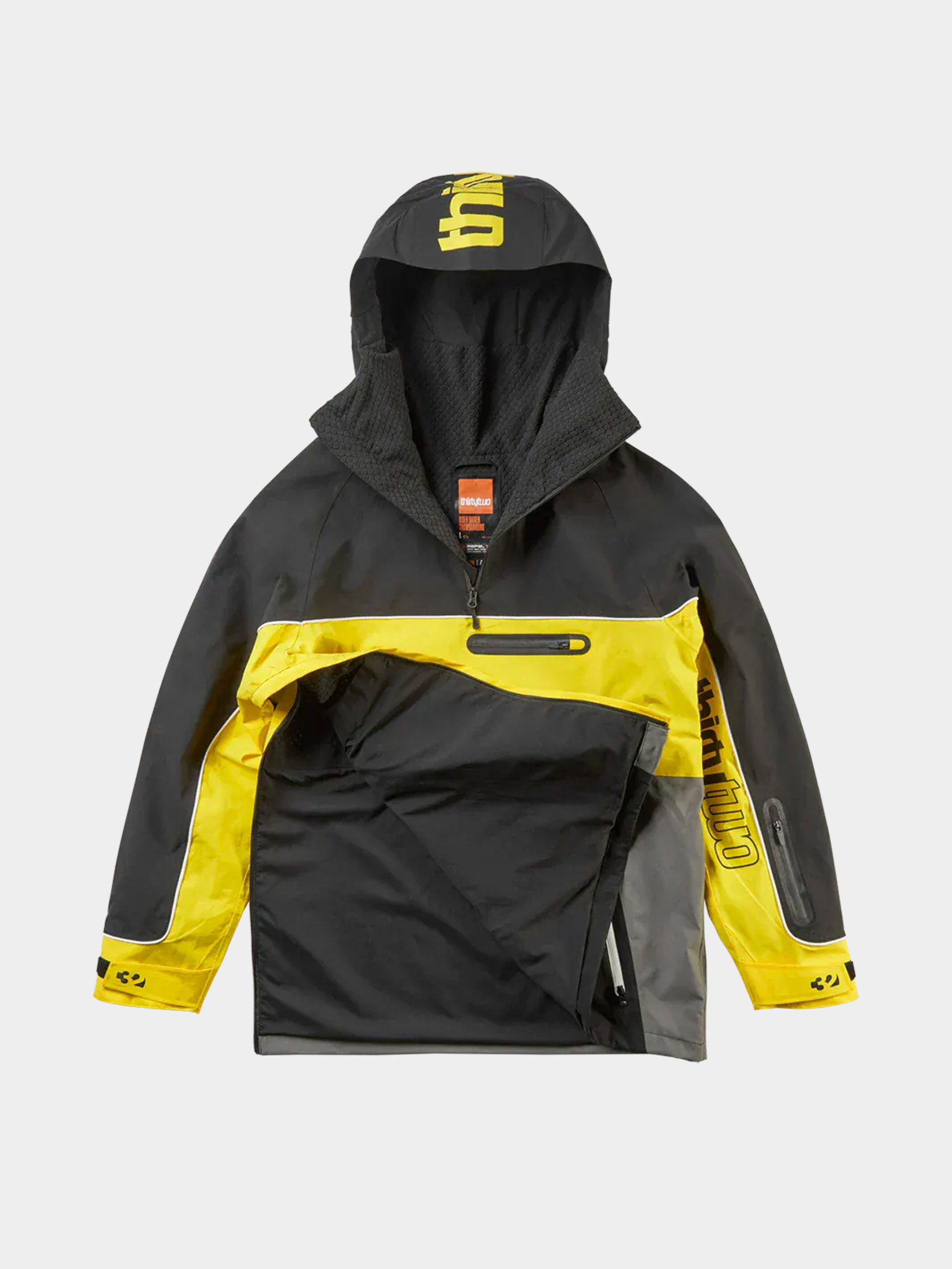 Férfi Snowboard dzseki ThirtyTwo Light Anorak (black/yellow)